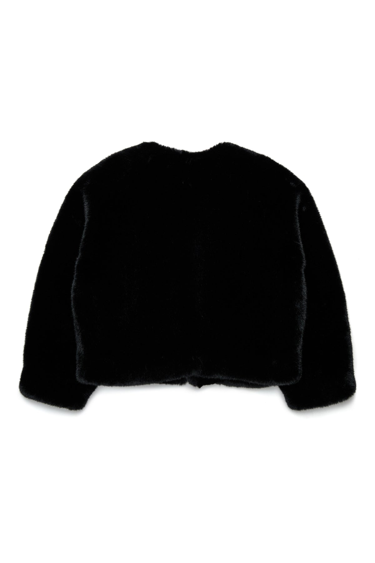 Chaqueta de piel sintética con logo