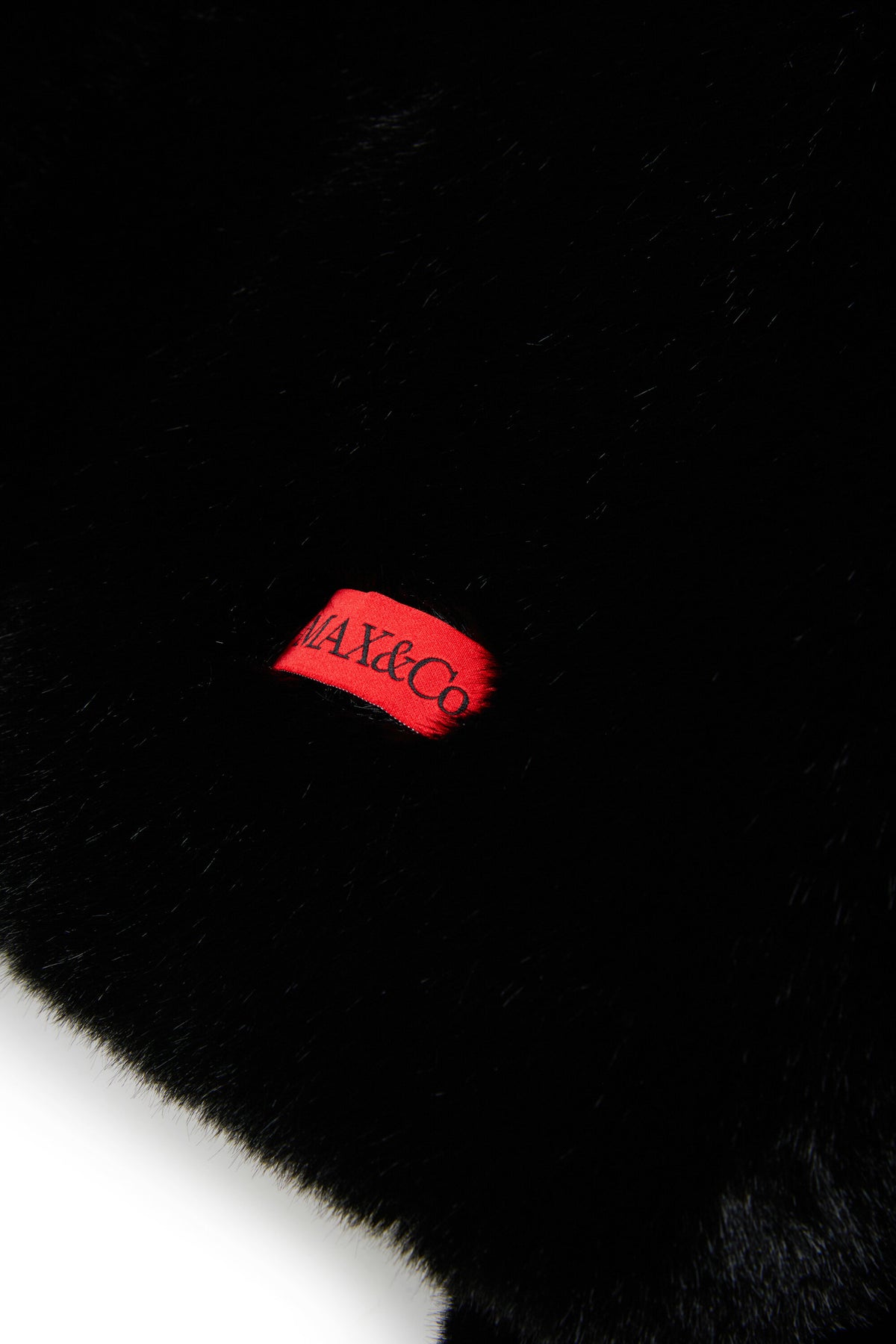 Chaqueta de piel sintética con logo