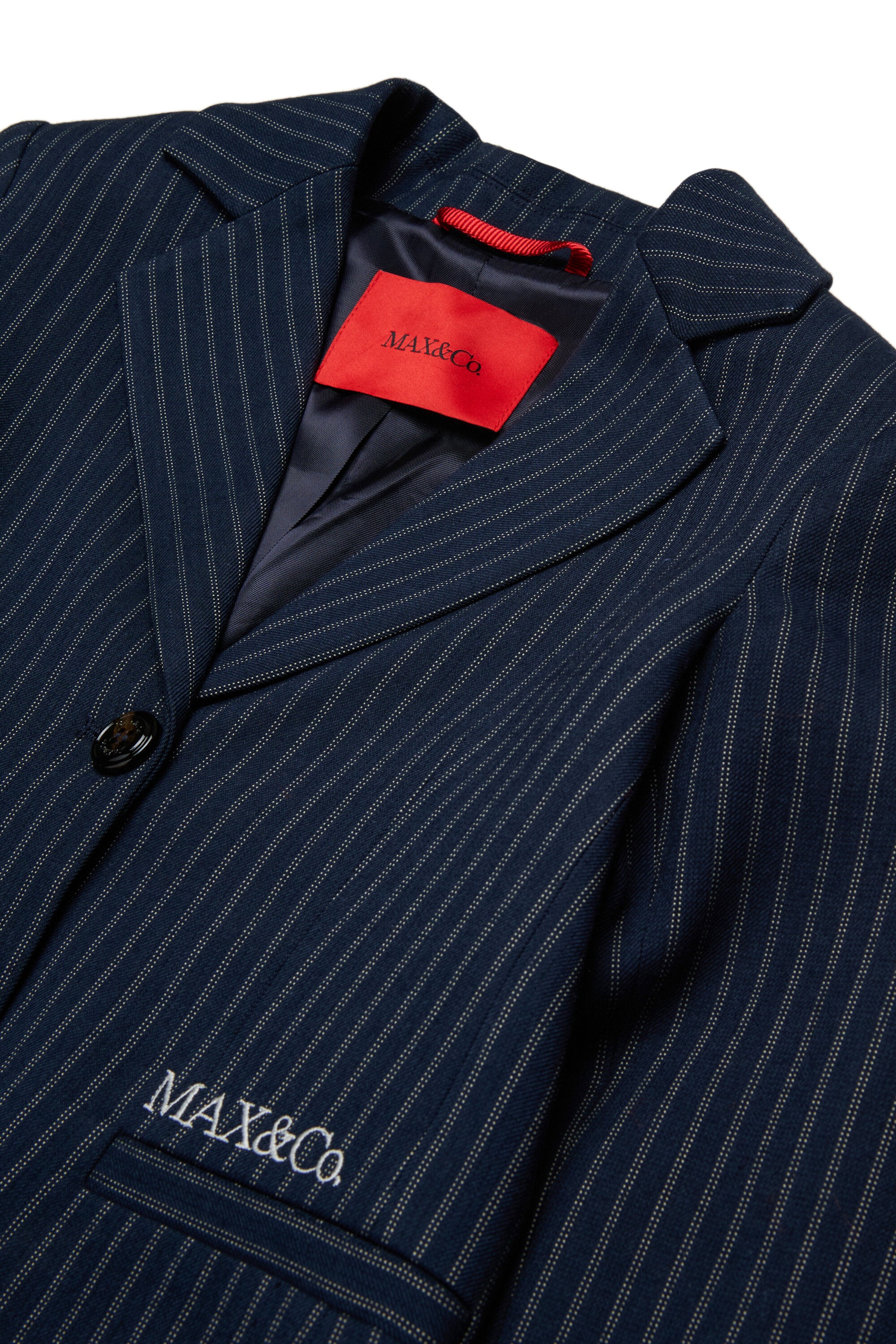 Blazer jacket with printed logo