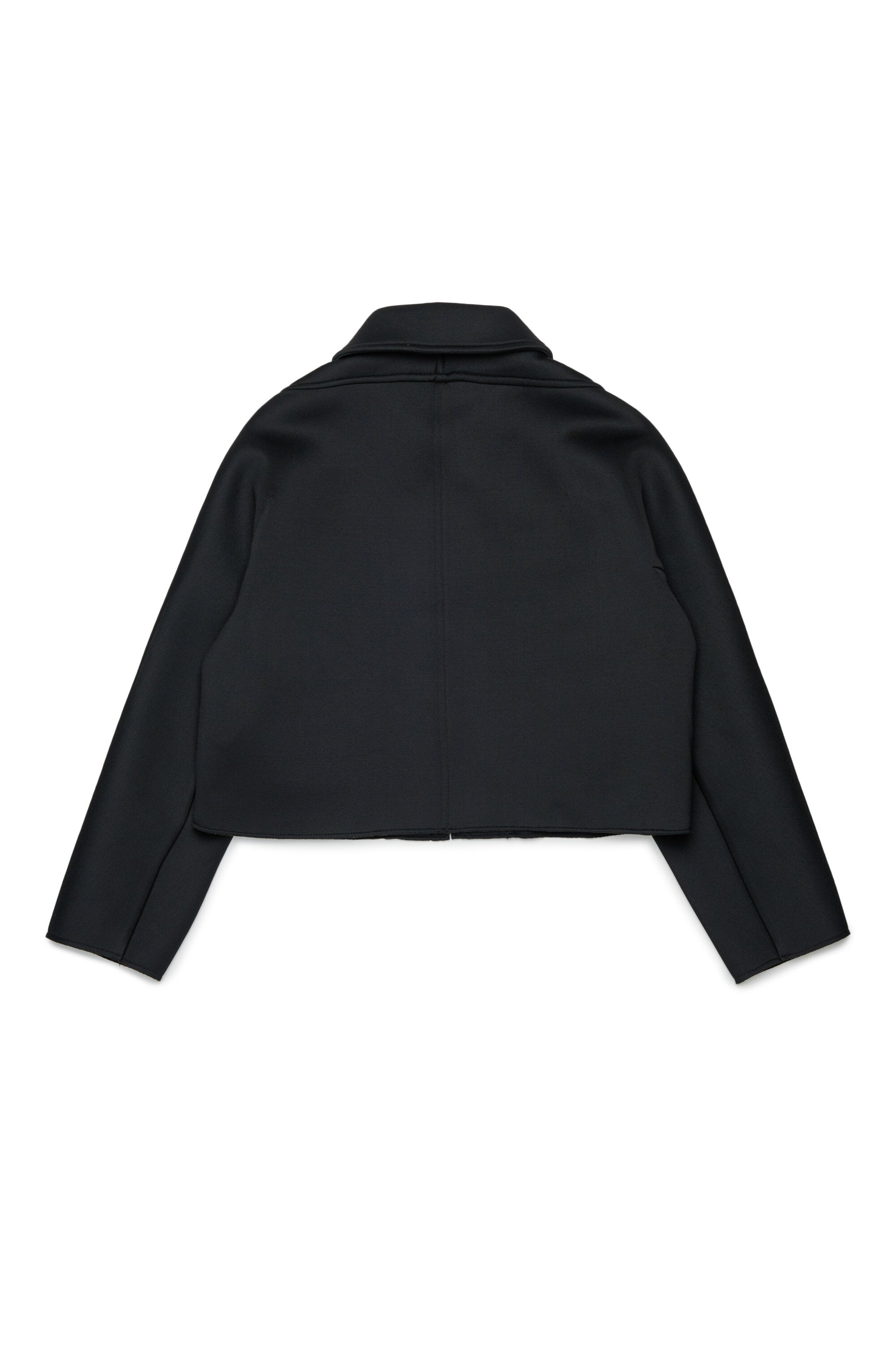 Chaqueta corta con logo estampado