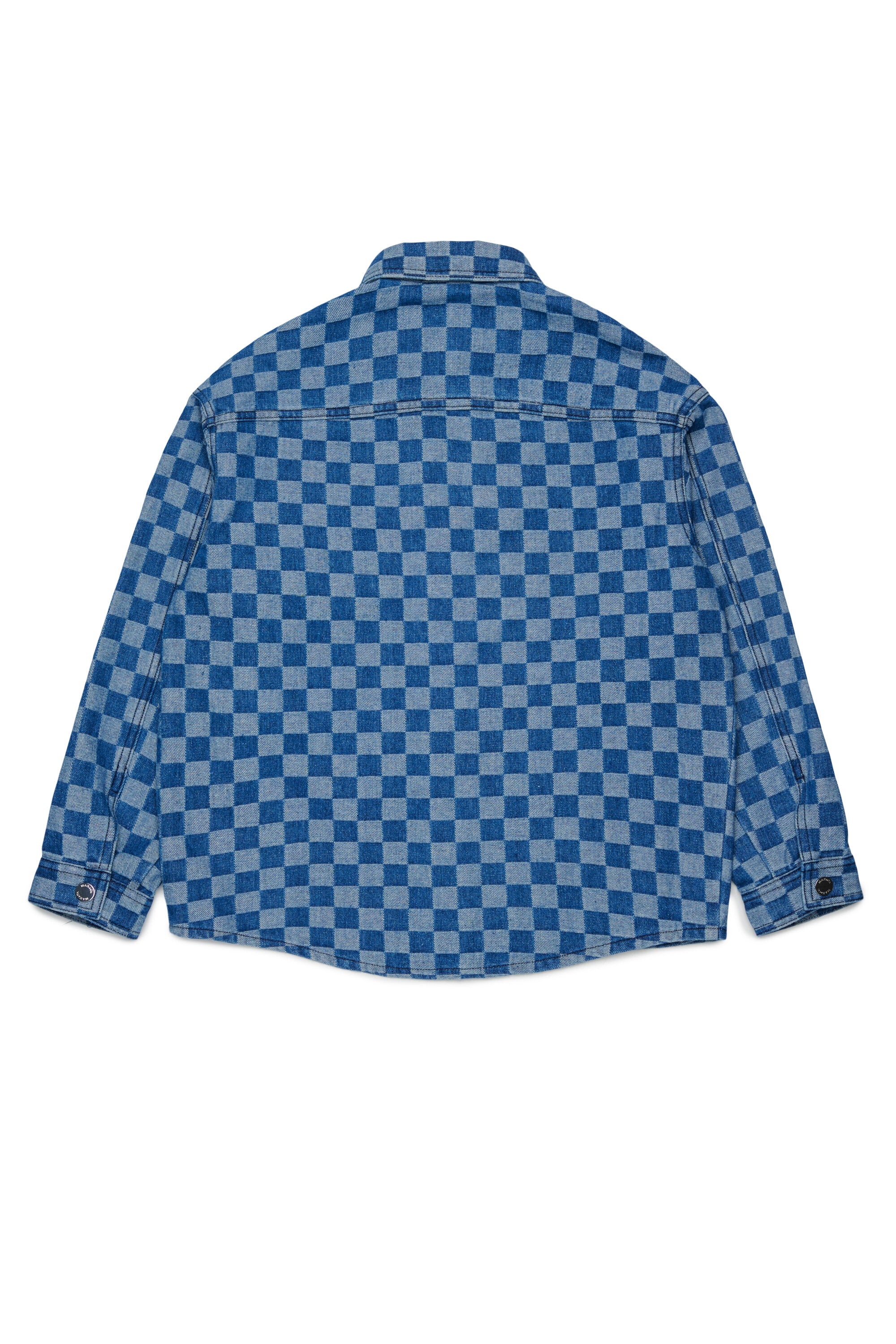 Camisa vaquera con estampado de cuadros