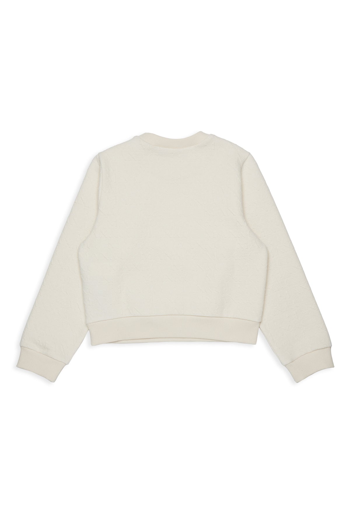 Crew-neck jacquard sweatshirt