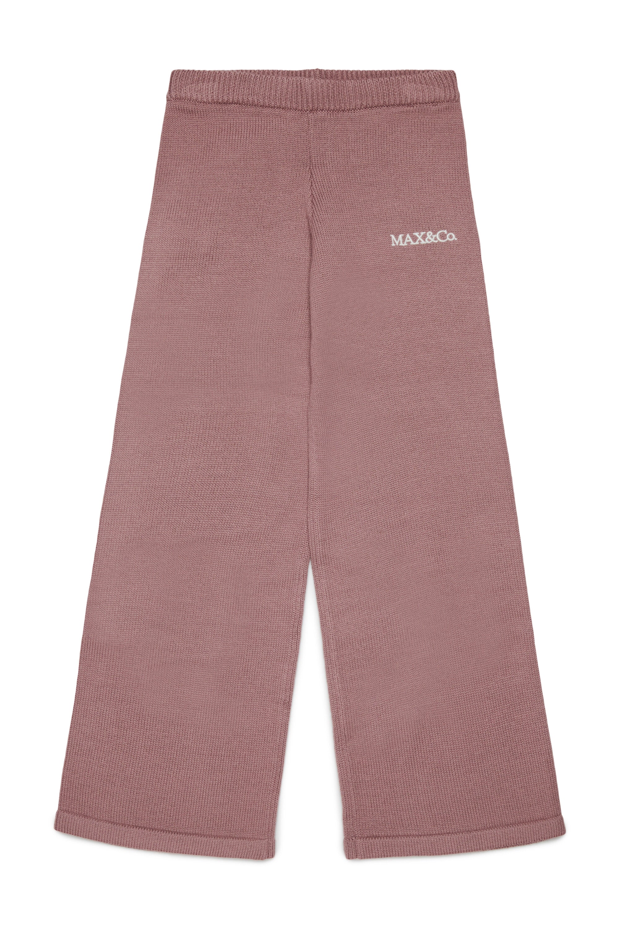 Knit pants with logo
