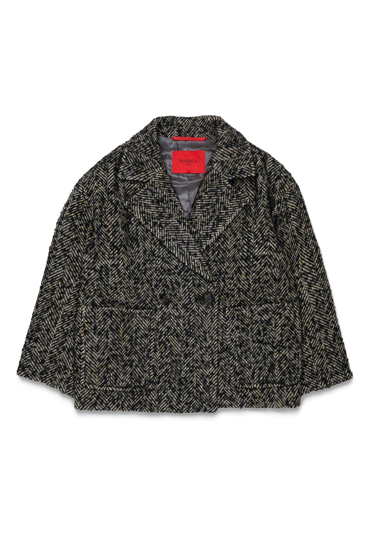 Herringbone pattern coat