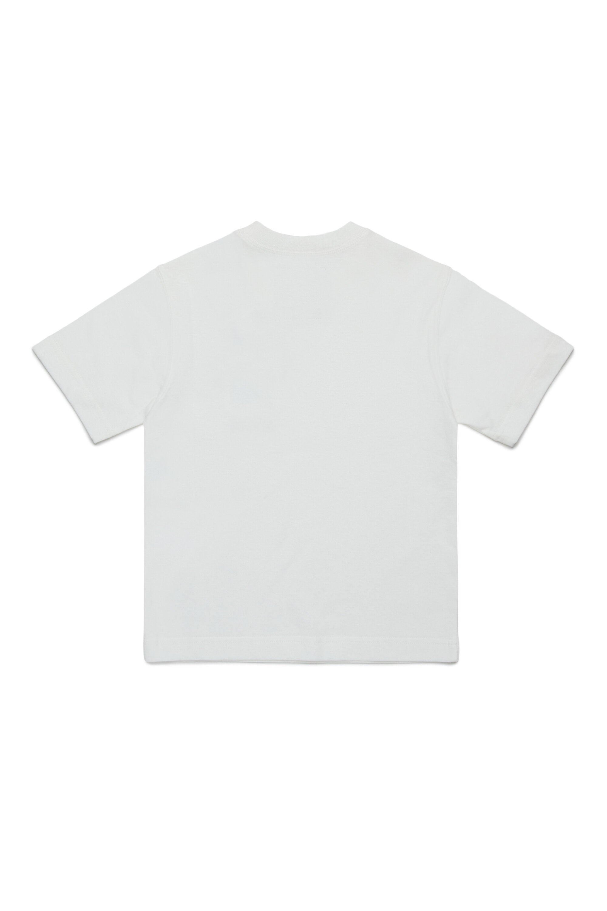 Camiseta de algodón Deadstock con bolsillo y gráficos Reuse