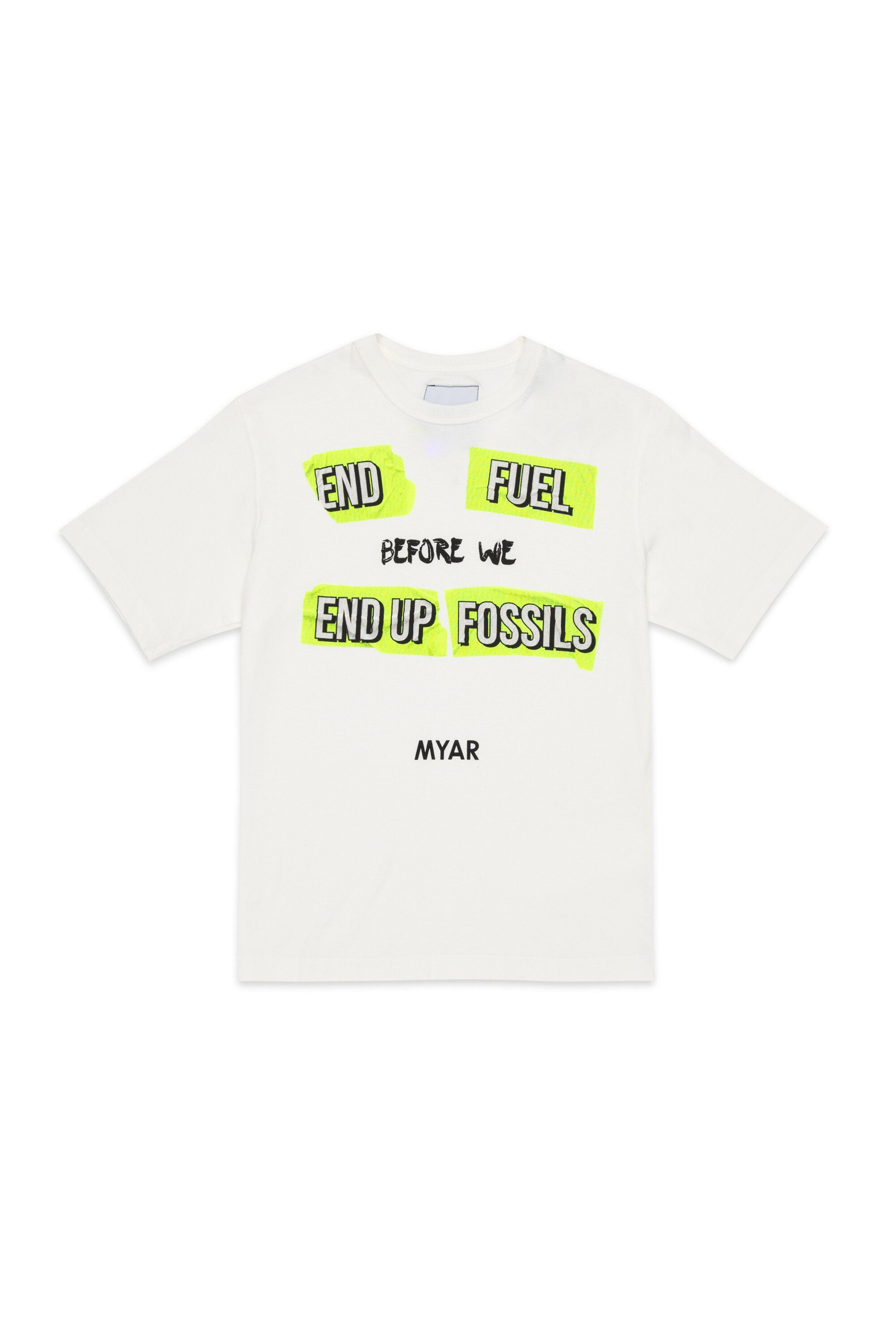 Camiseta de algodón Deadstock con gráficos de Before