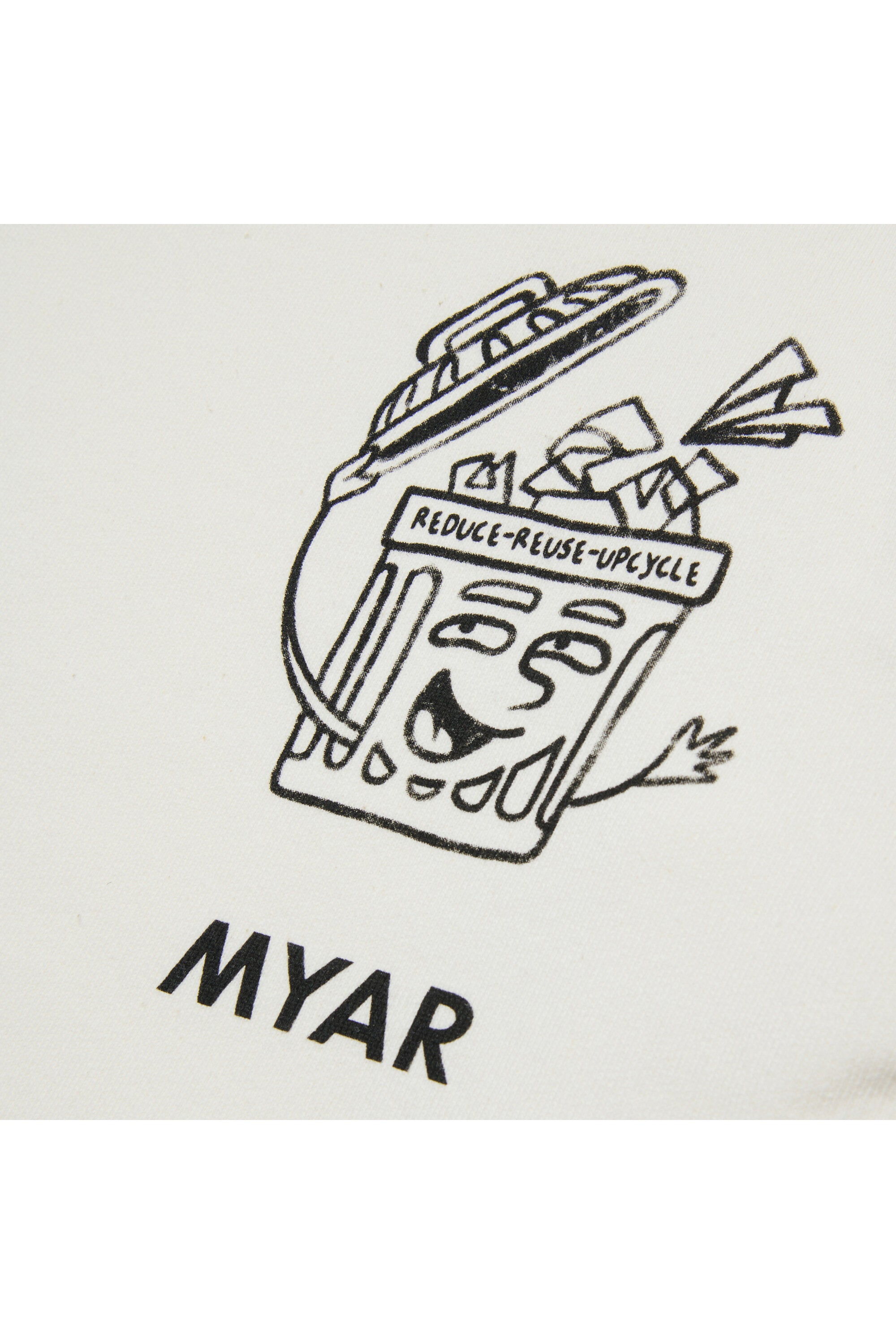 Sudadera de algodón Deadstock con gráficos Reduce