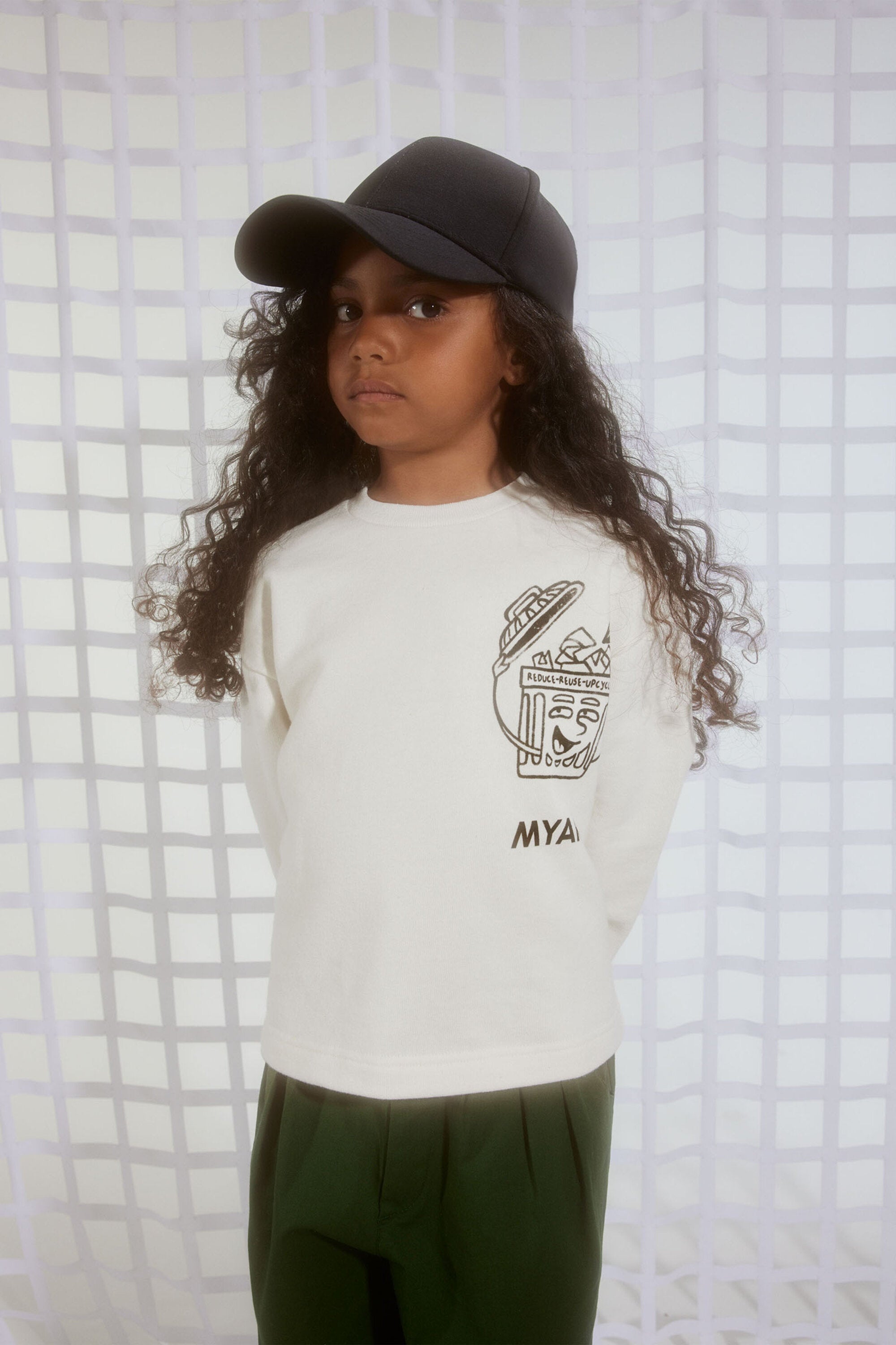 Sudadera de algodón Deadstock con gráficos Reduce