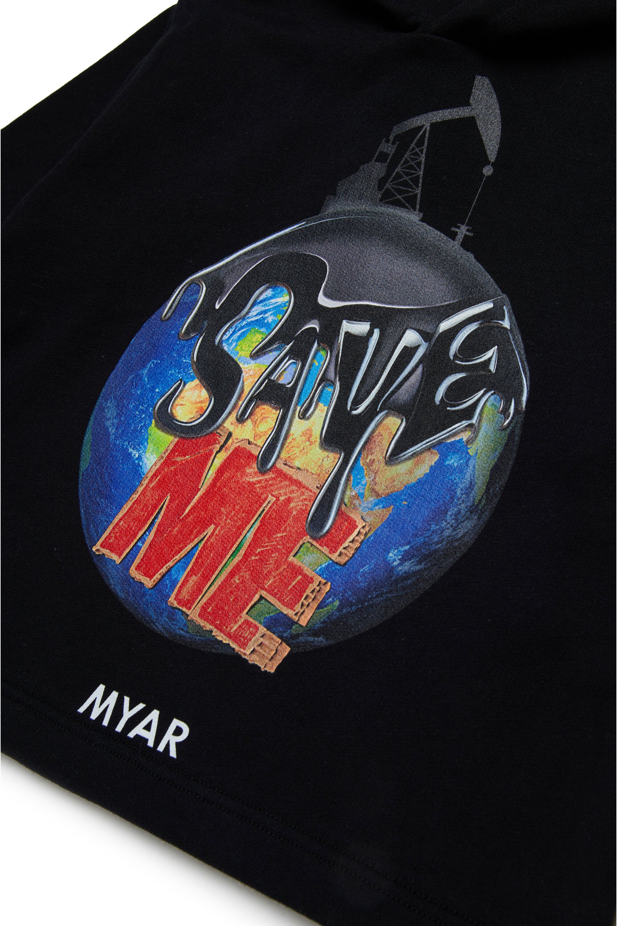 Sudadera de algodón Deadstock con gráficos Save me