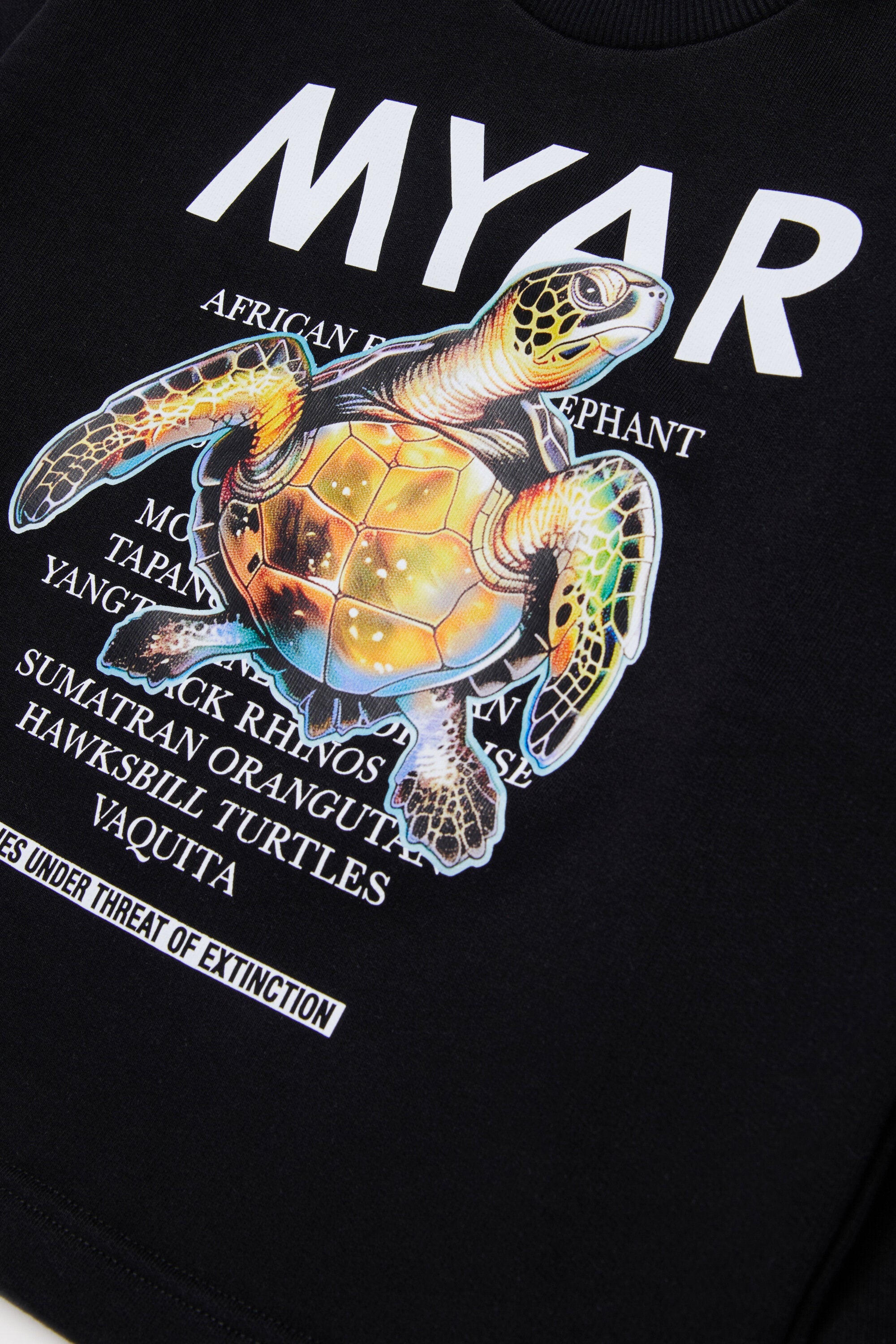 Sudadera de cuello redondo con estampado gráfico