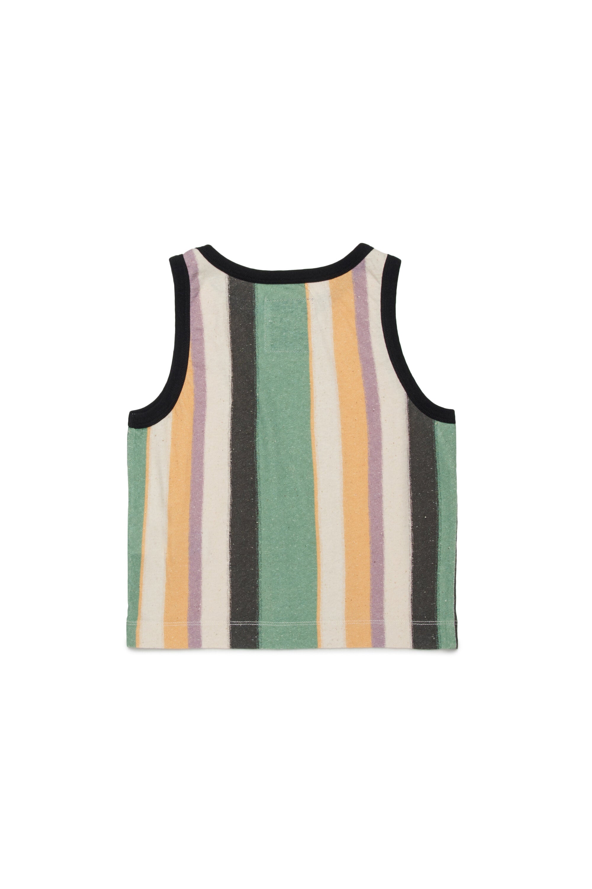 Camiseta de tirantes a rayas con logo