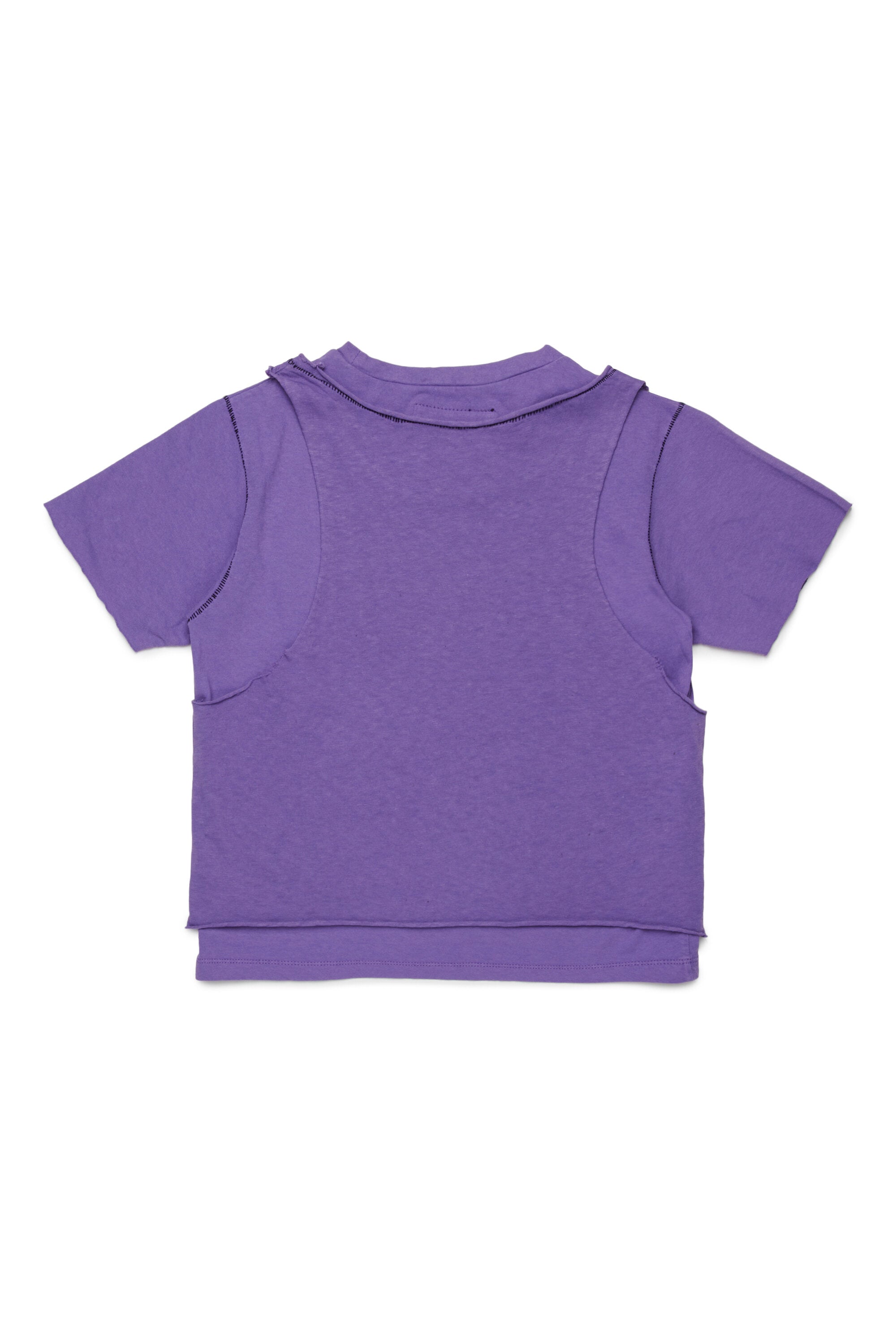 Camiseta de cuello redondo con logo