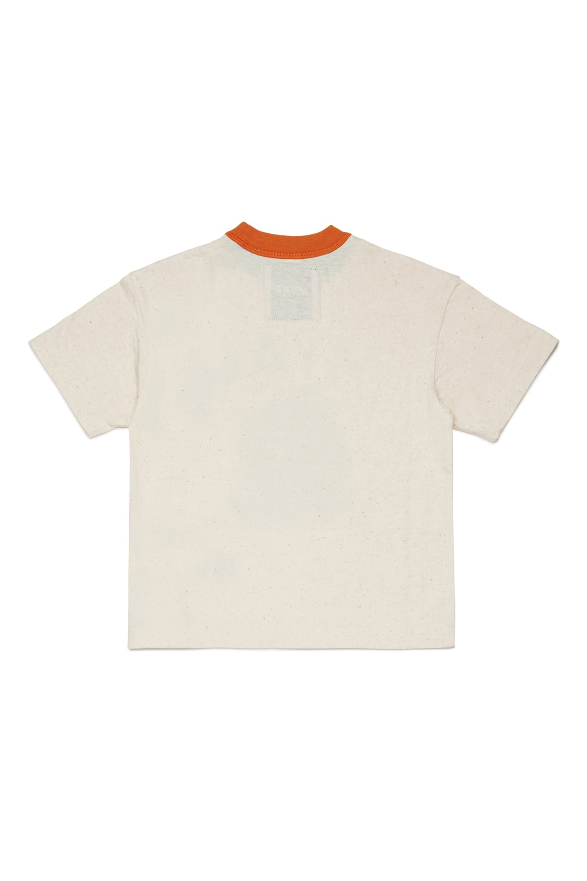 Camiseta con estampado de robot y cuello redondo