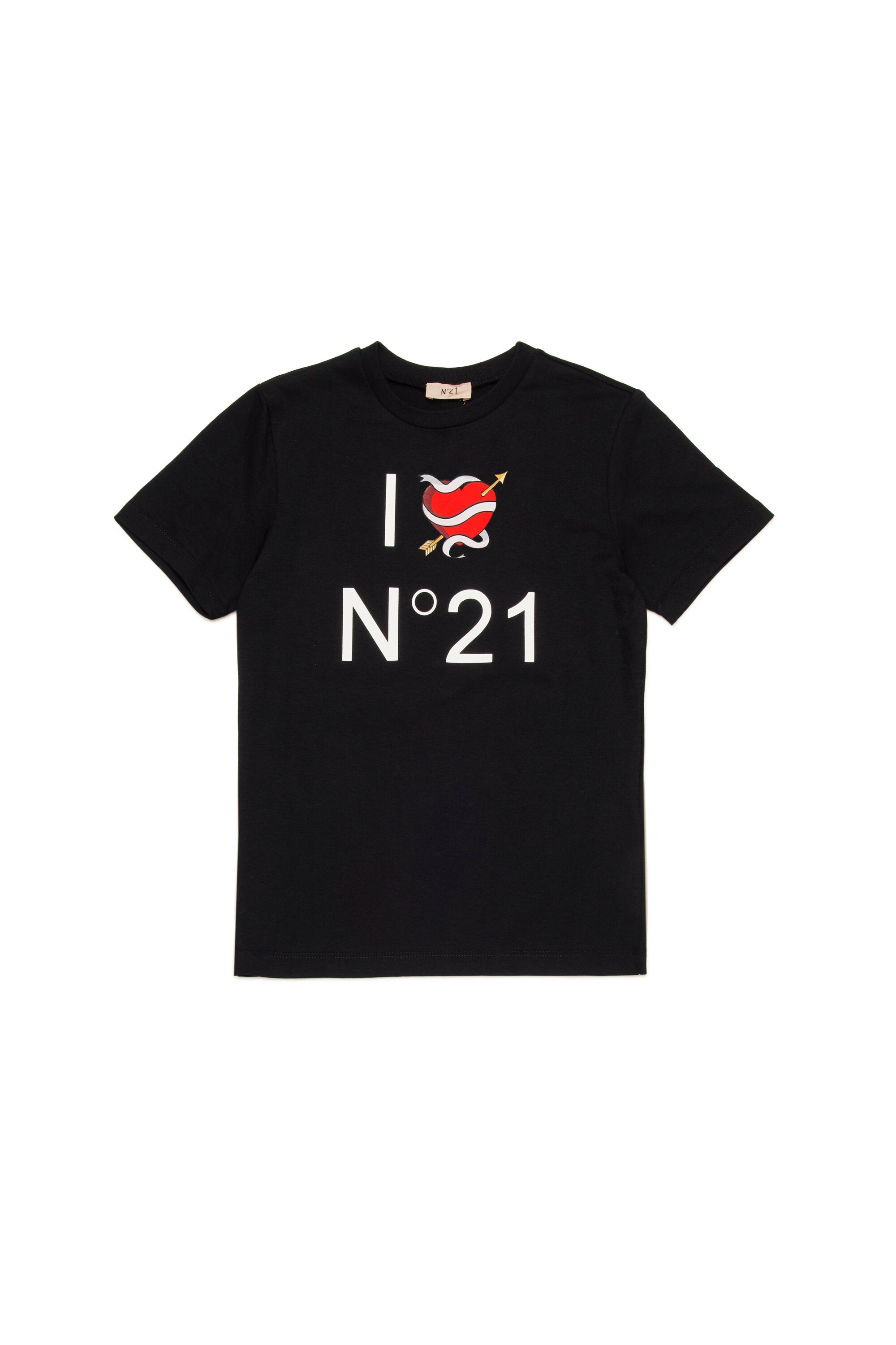T-shirt with I Love N°21 graphics