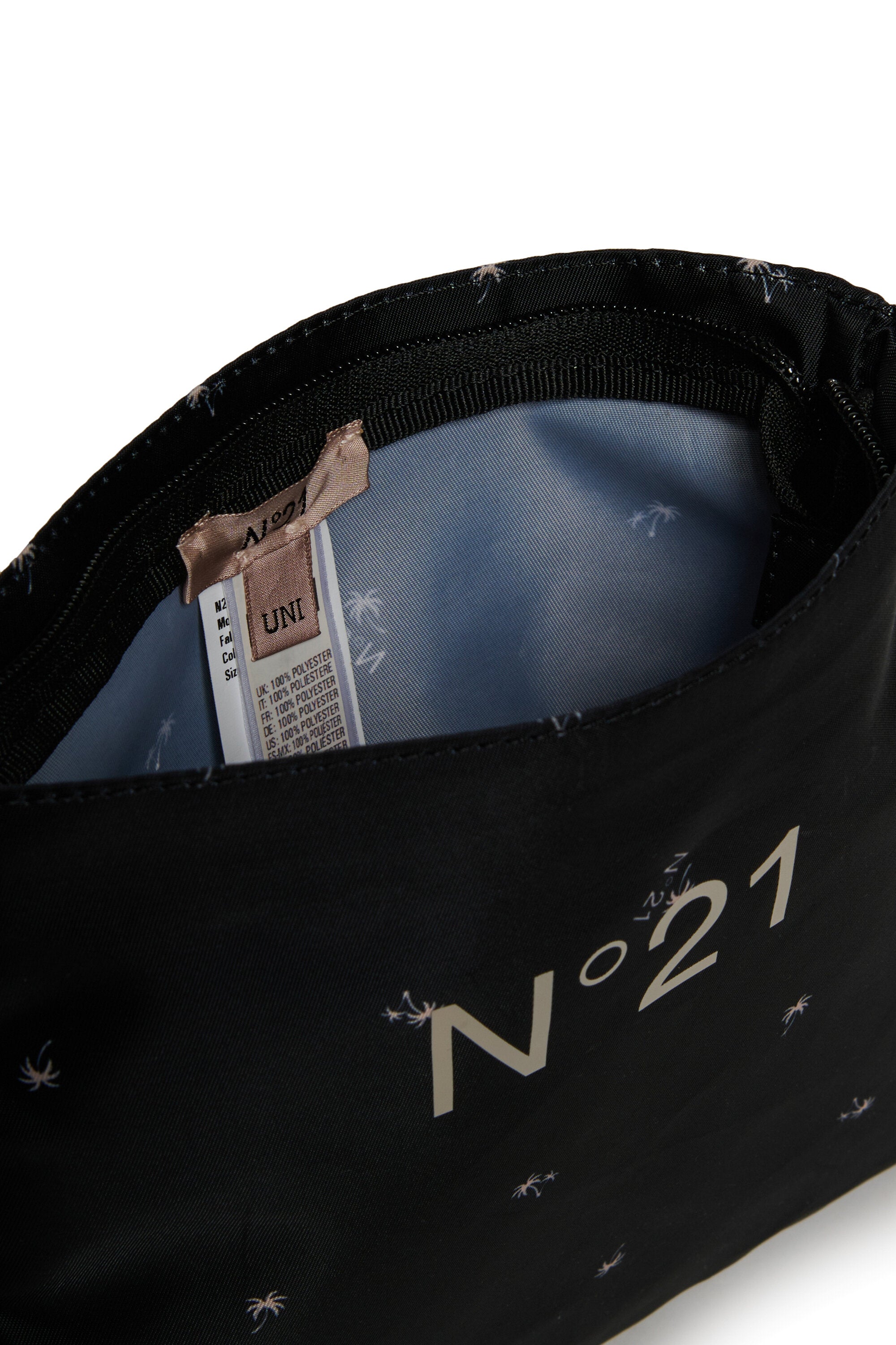 Allover Palms clutch bag