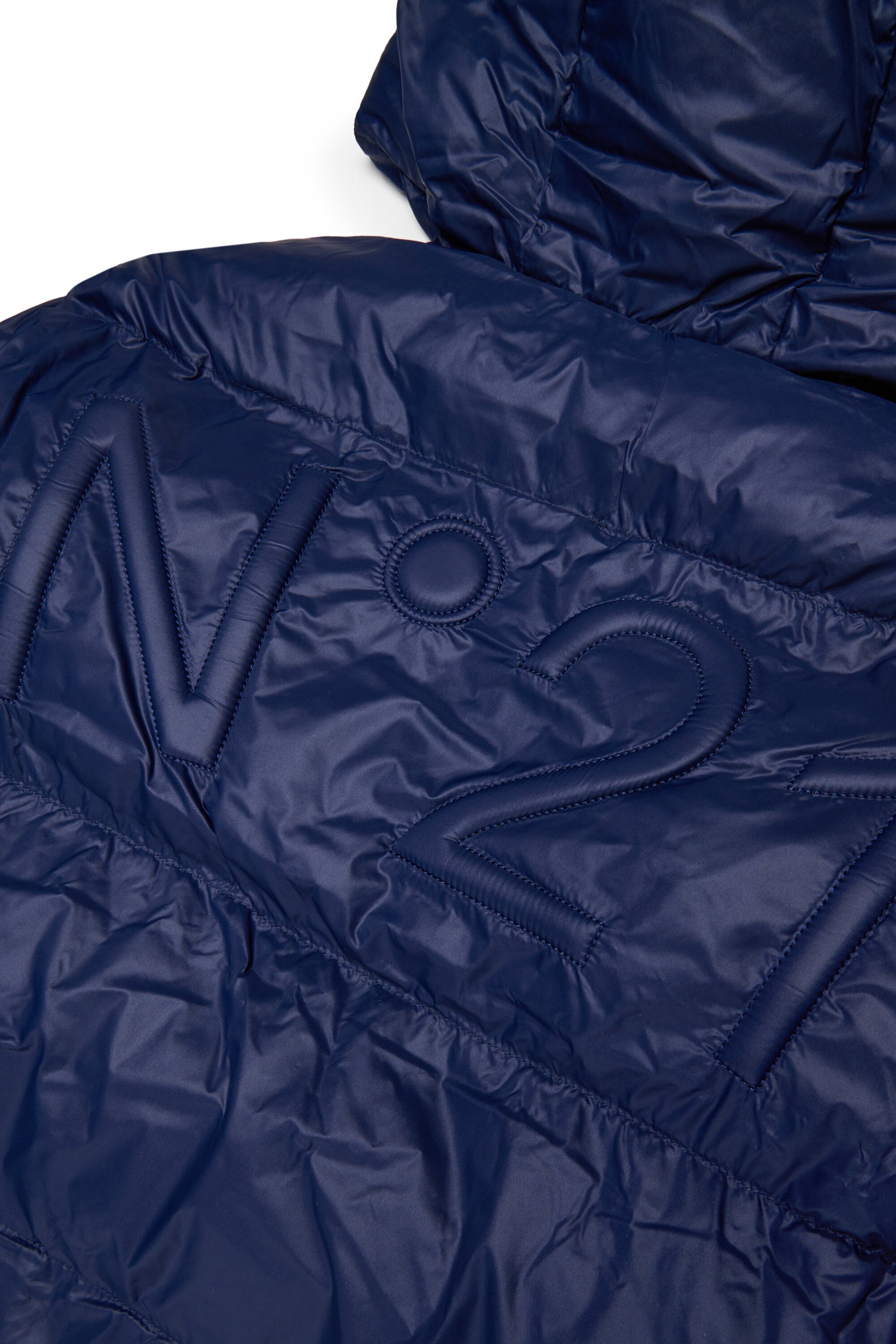 Chaqueta corta acolchada con dobladillo asimétrico