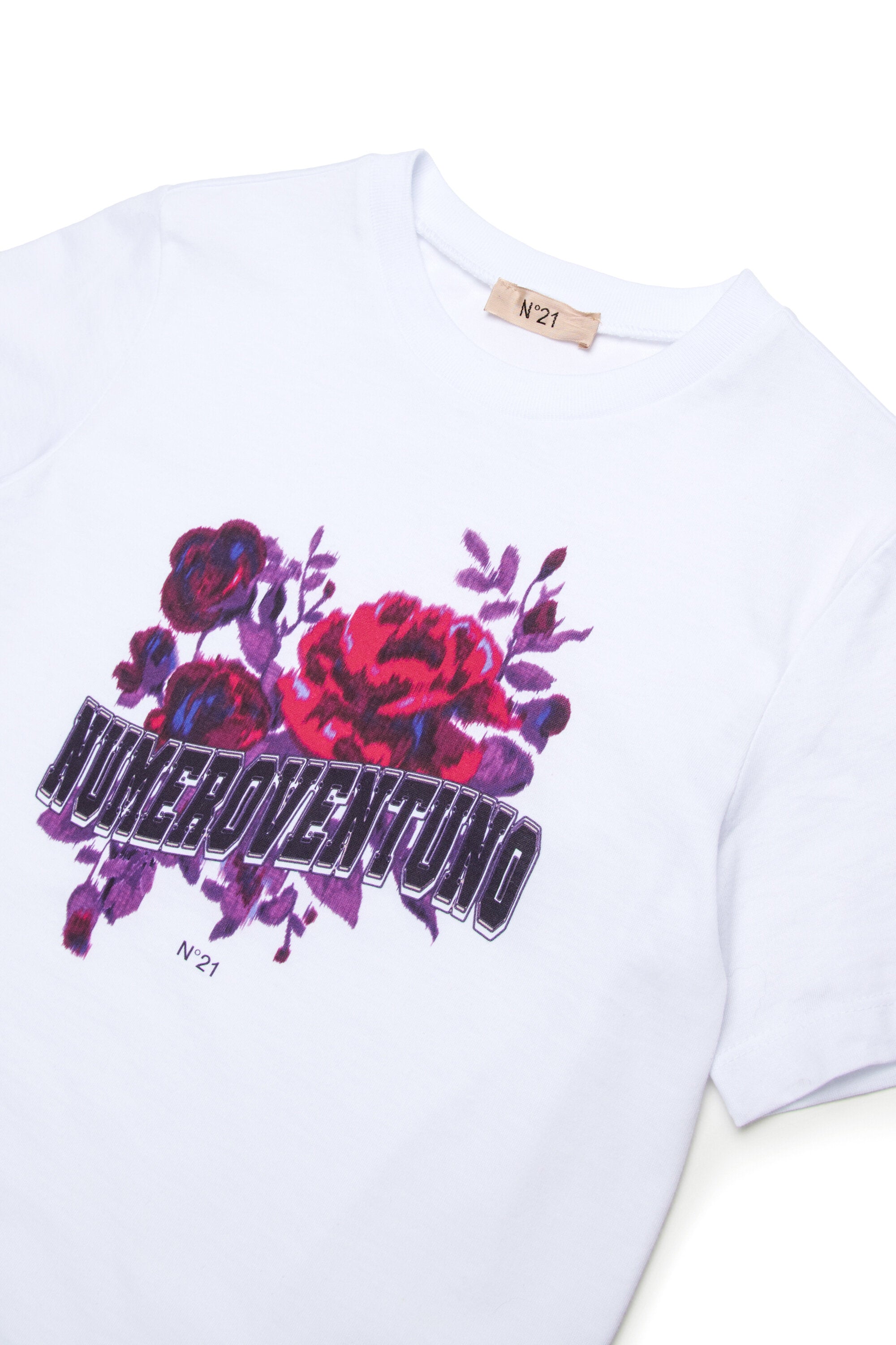 Camiseta de jersey con motivos florales
