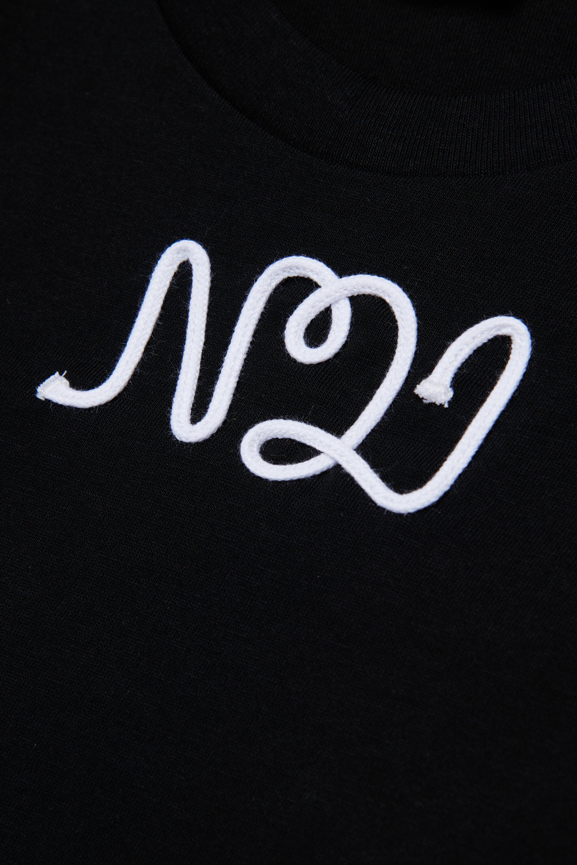 Cotton jersey T-shirt with cursive logo