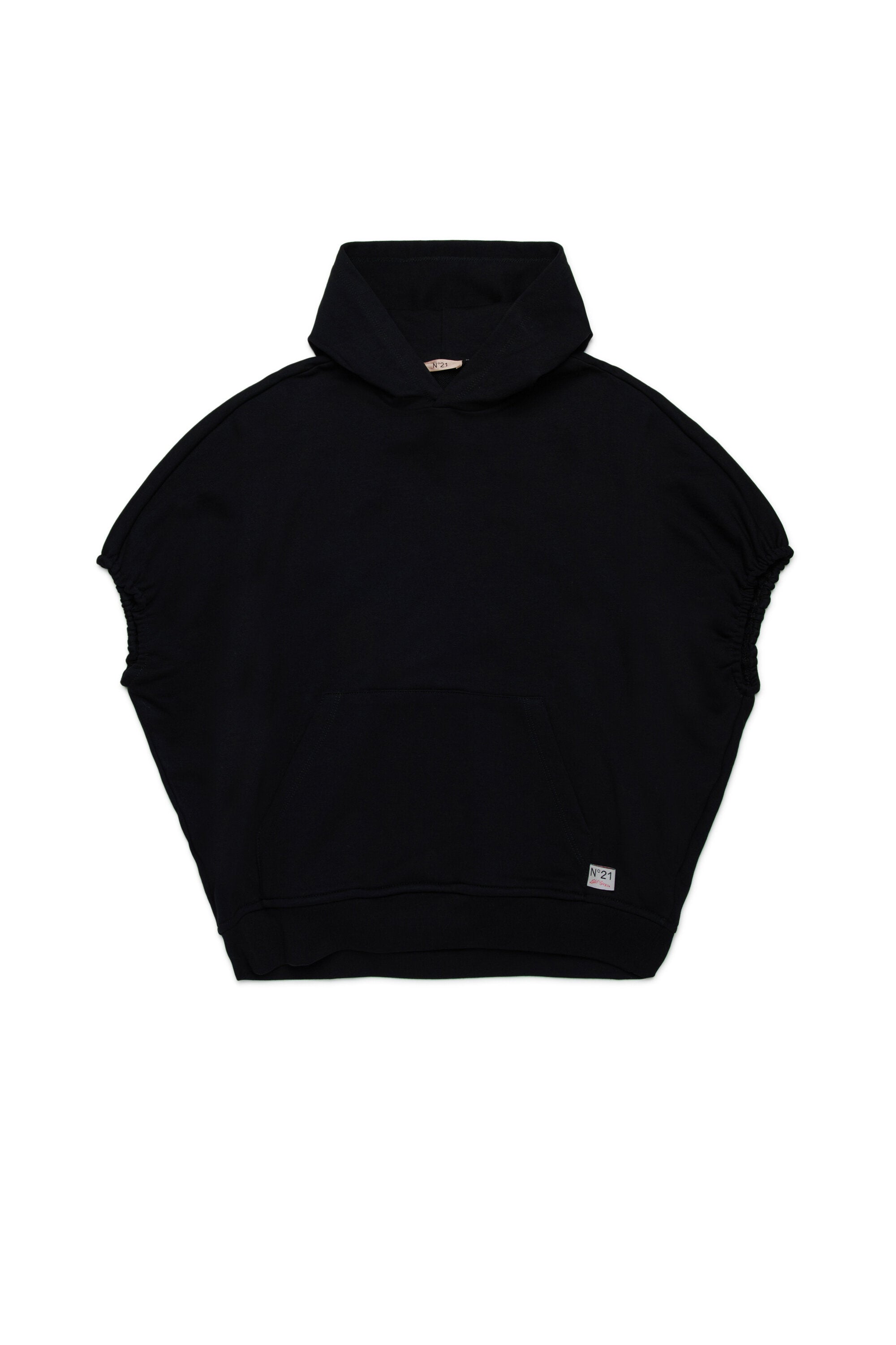 Oversize fleece cape dress