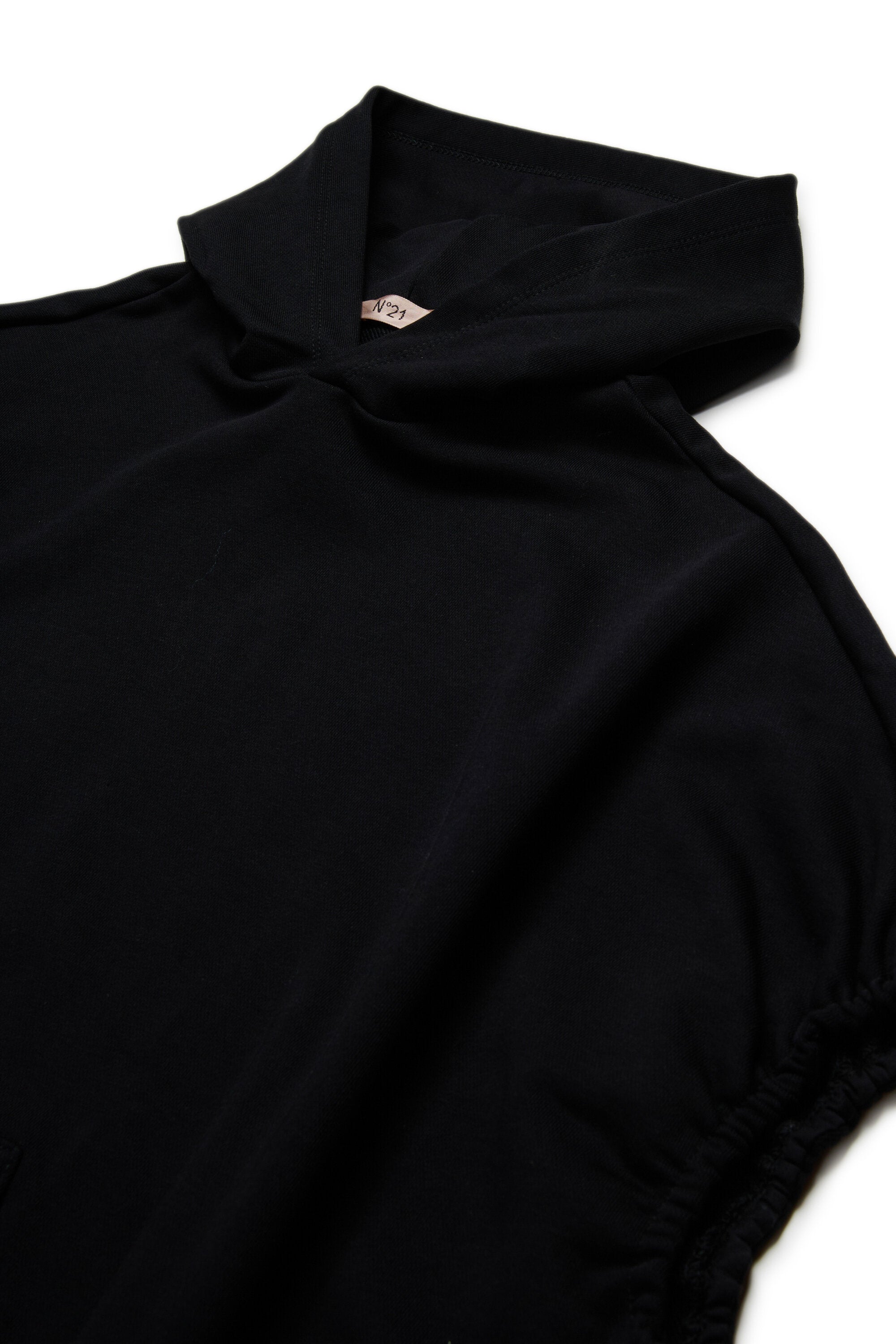 Oversize fleece cape dress