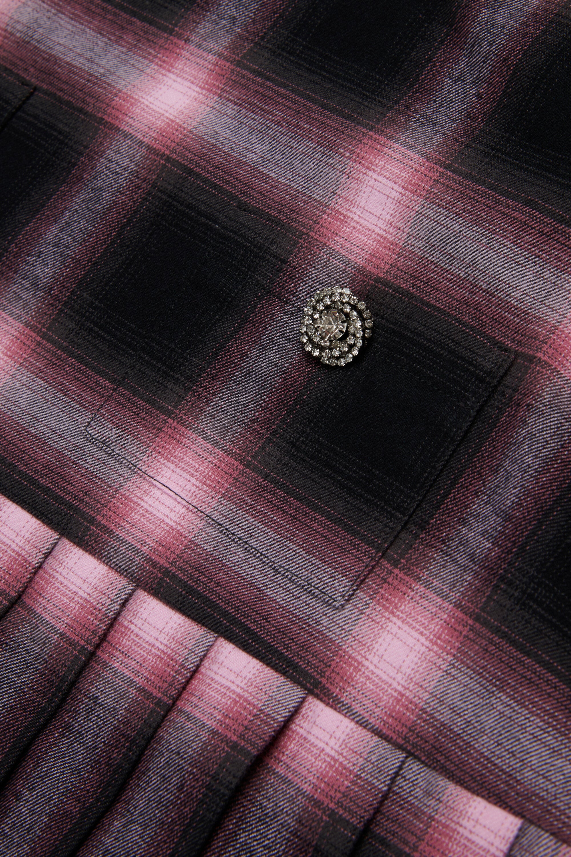 Vestido midi de franela a cuadros