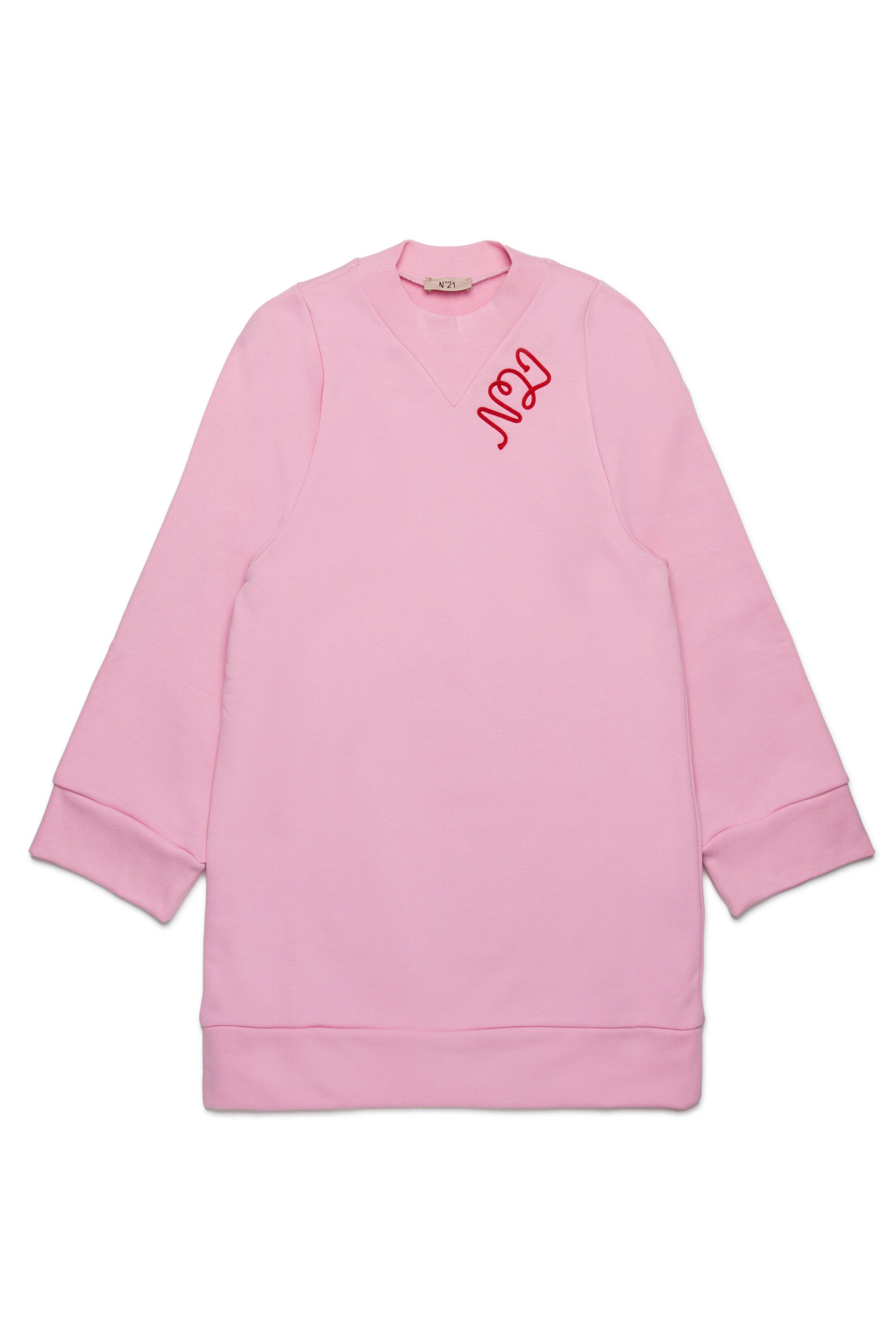 Vestido maxi sudadera con logo cursiva