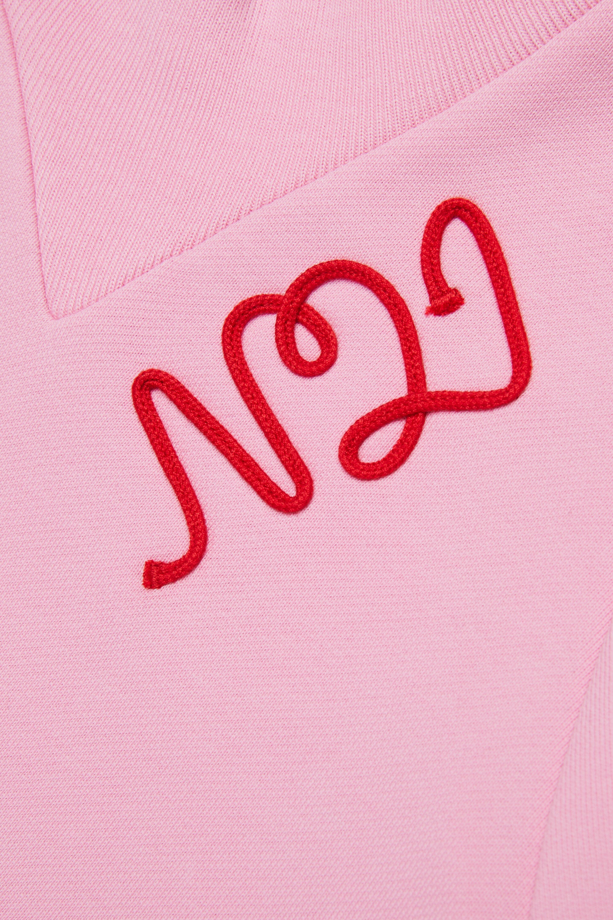 Vestido maxi sudadera con logo cursiva