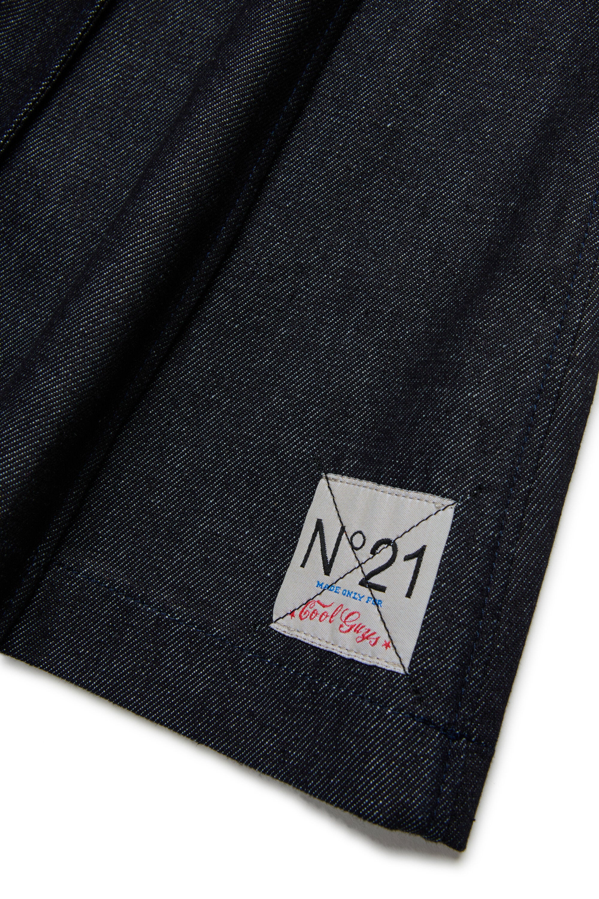 Falda midi denim oscuro