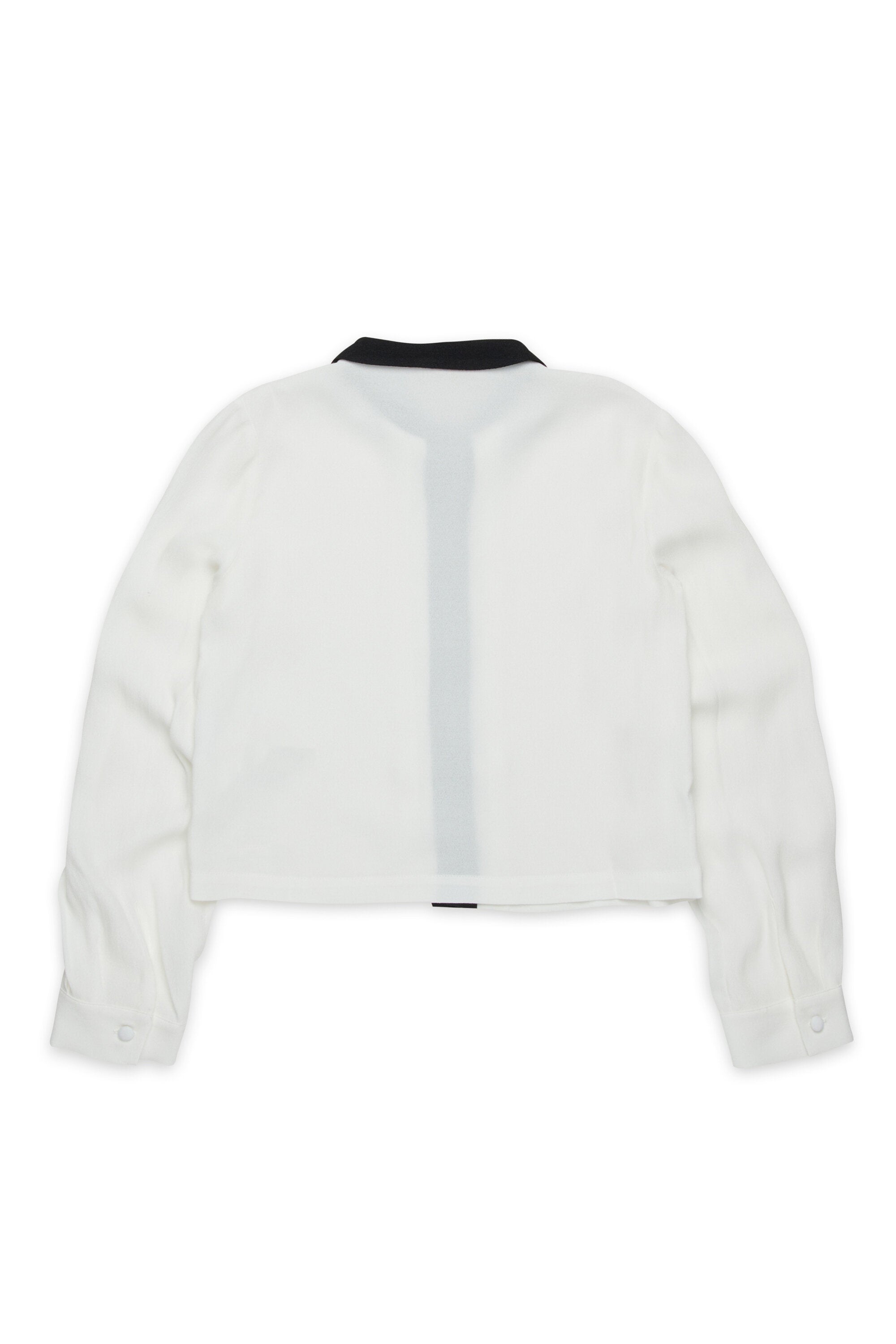 Camisa de crepé con lazo