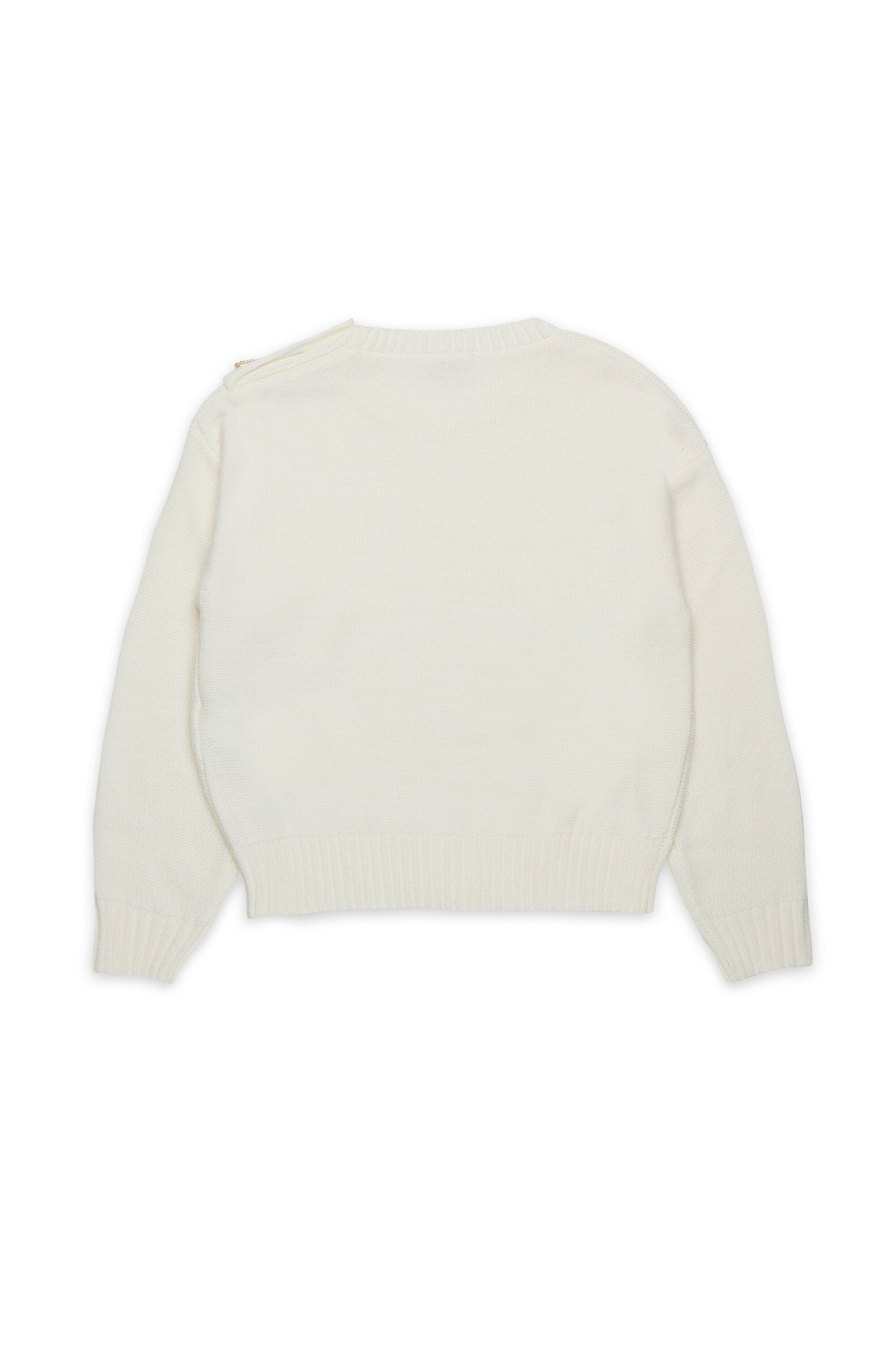 Jersey en mezcla de lana con botones joya