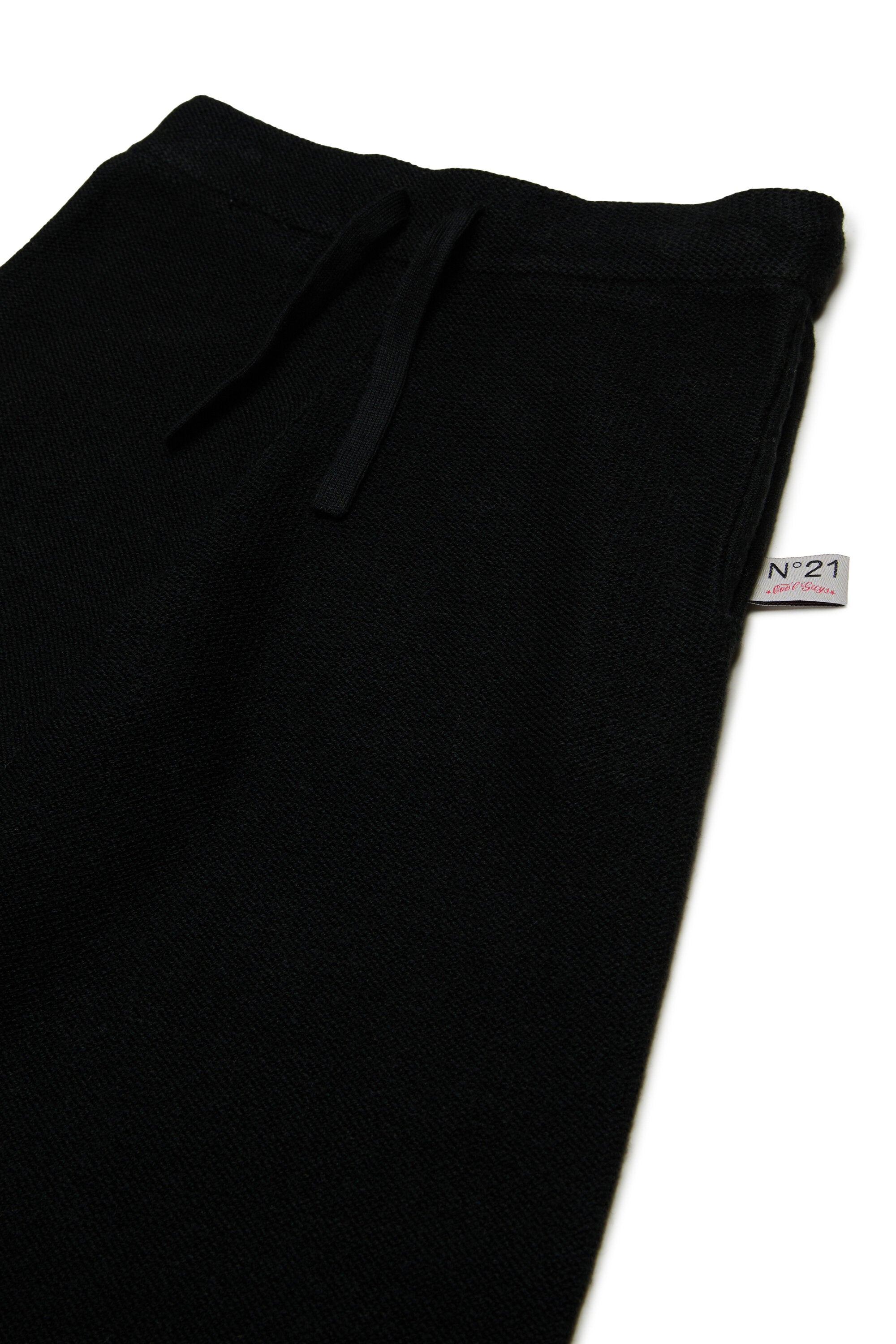 Pantalones wide leg en mezcla de lana