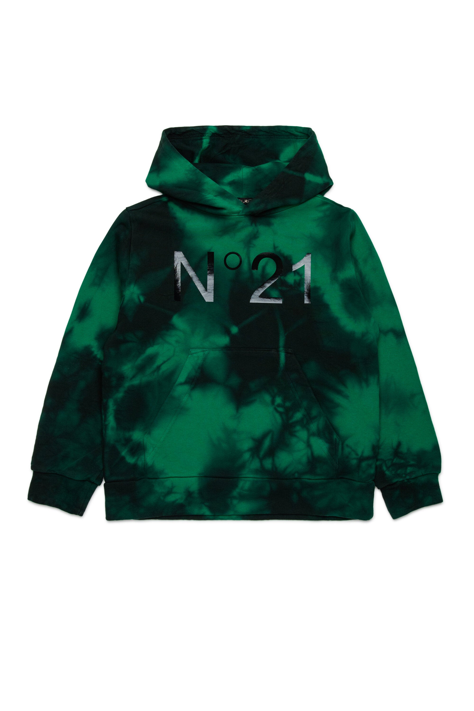 Sudadera tie-dye de algodón con capucha