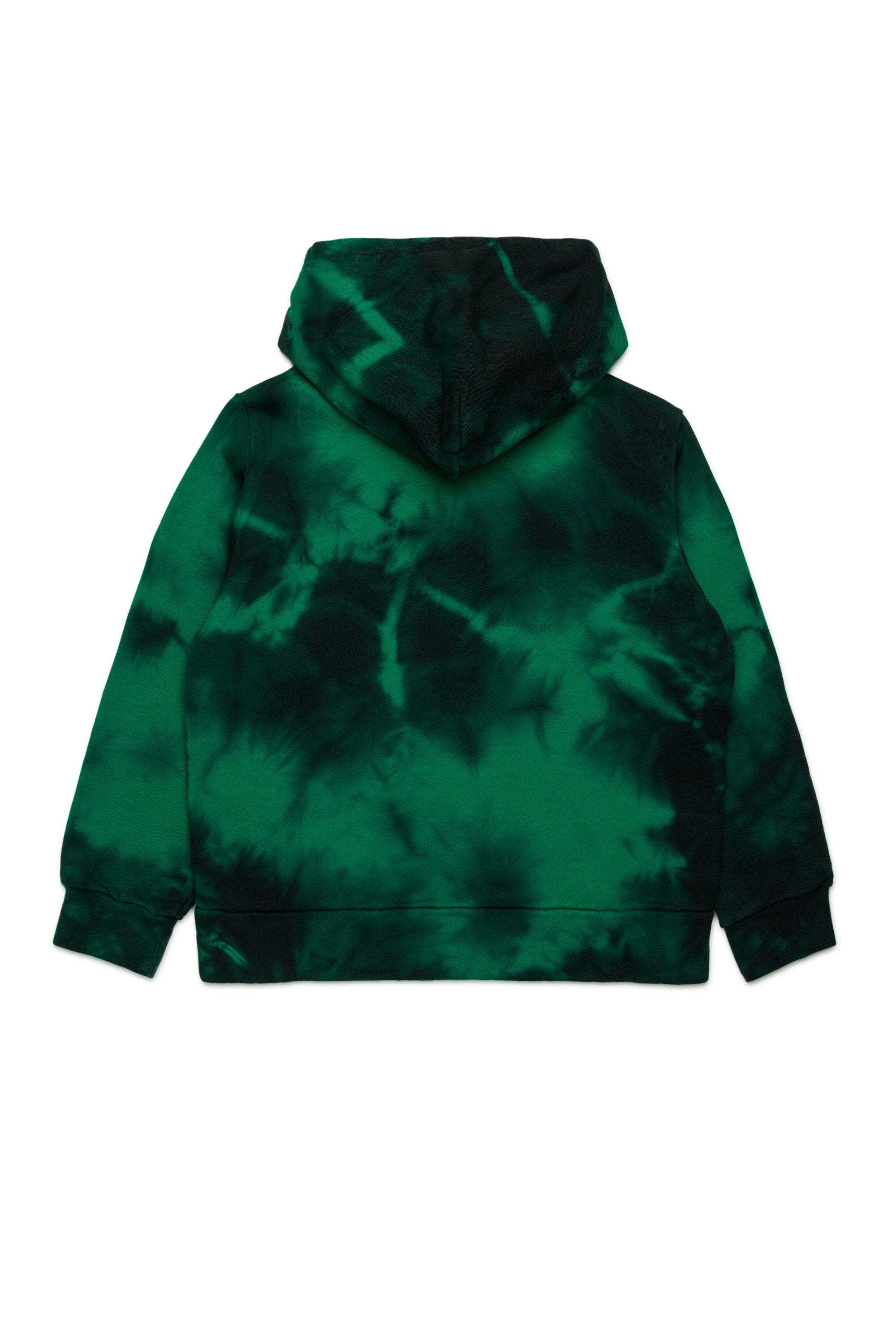 Sudadera tie-dye de algodón con capucha