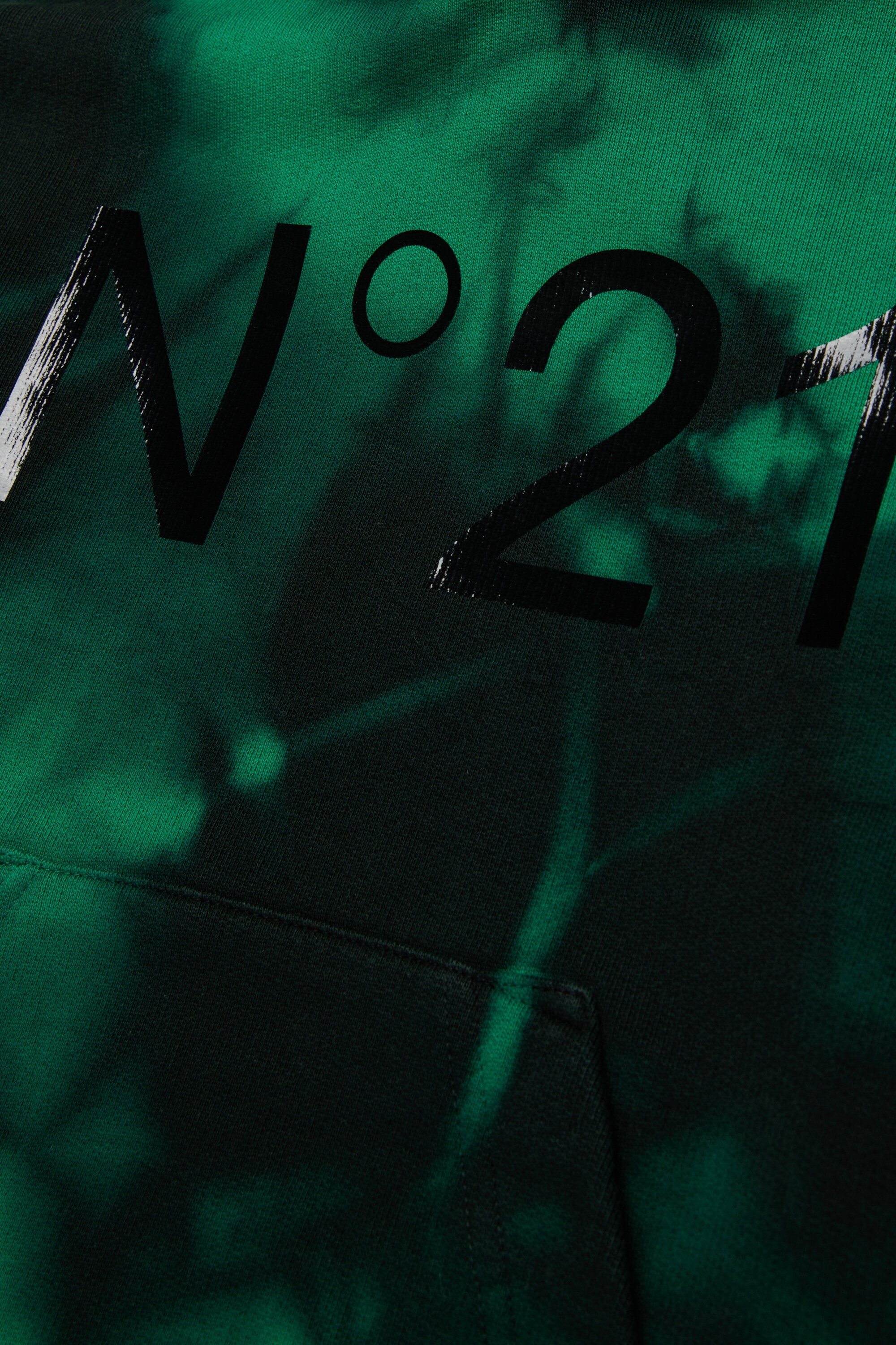 Sudadera tie-dye de algodón con capucha