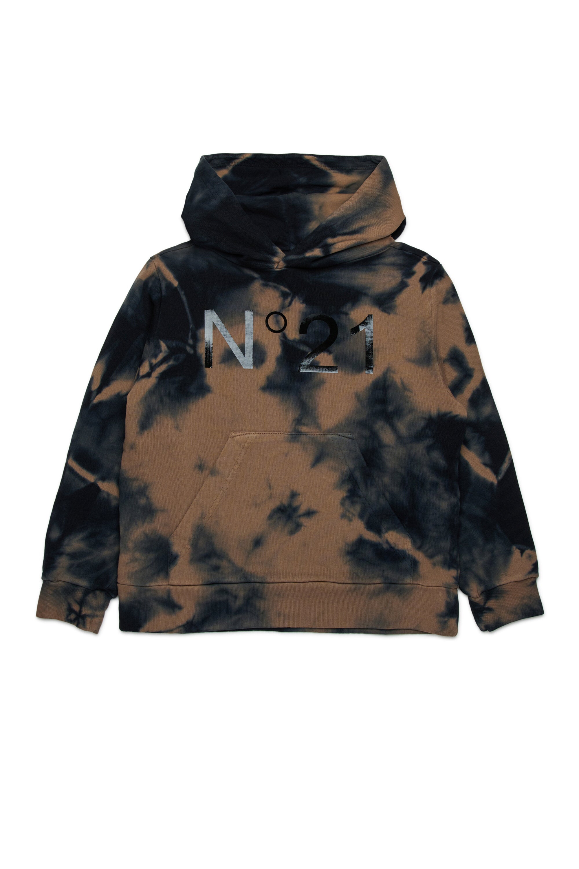 Sudadera tie-dye de algodón con capucha