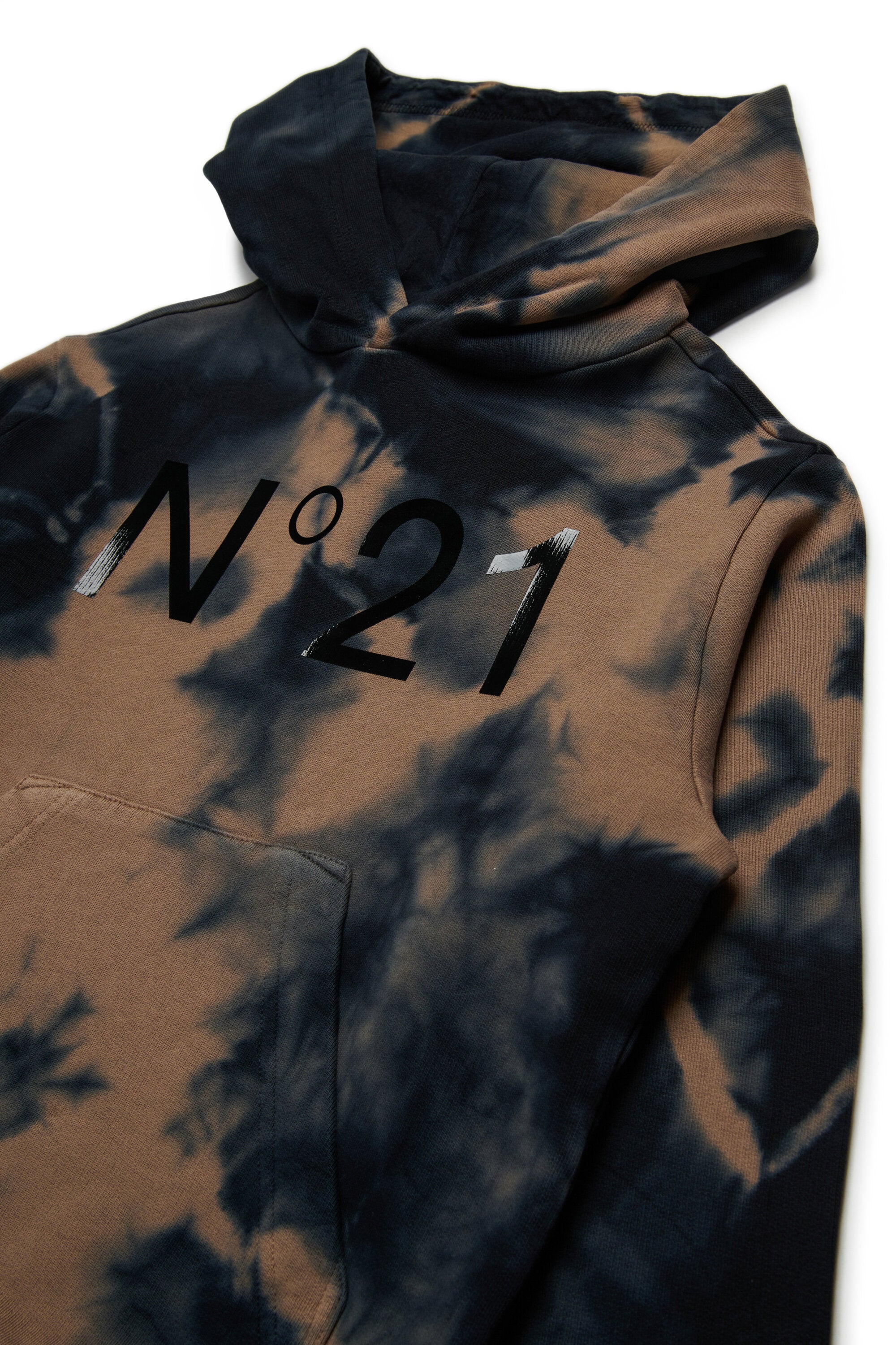 Sudadera tie-dye de algodón con capucha