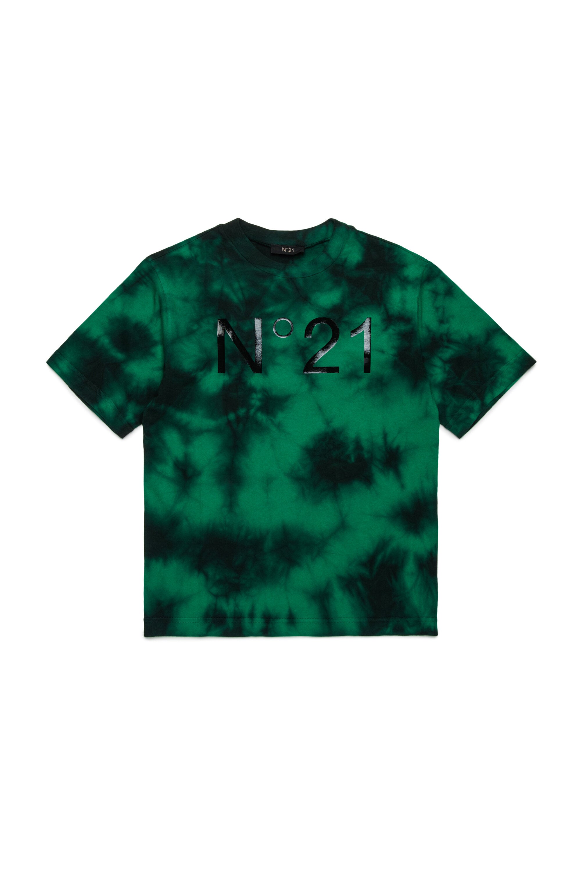 Camiseta de jersey tie-dye con logotipo