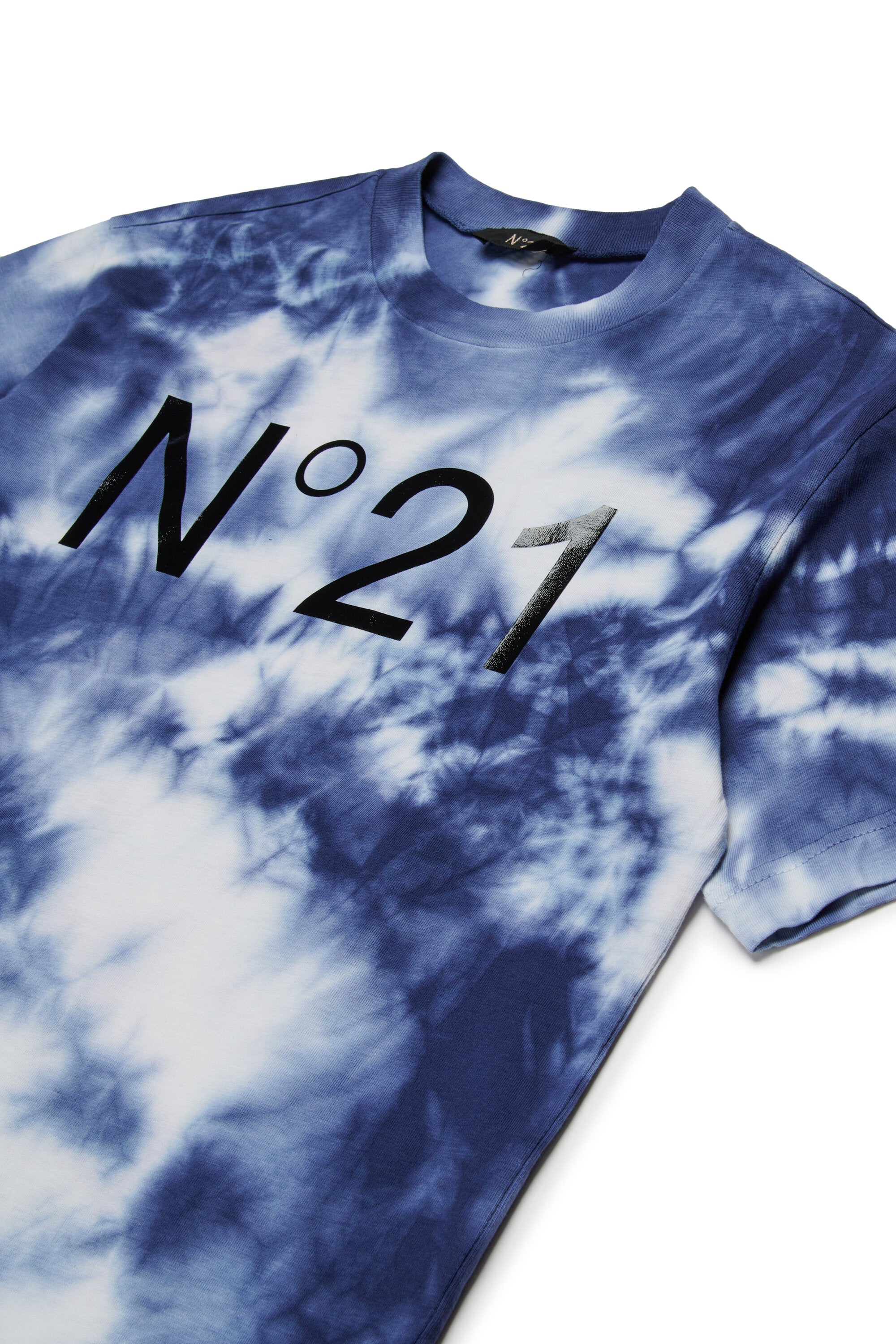 Camiseta de jersey tie-dye con logotipo