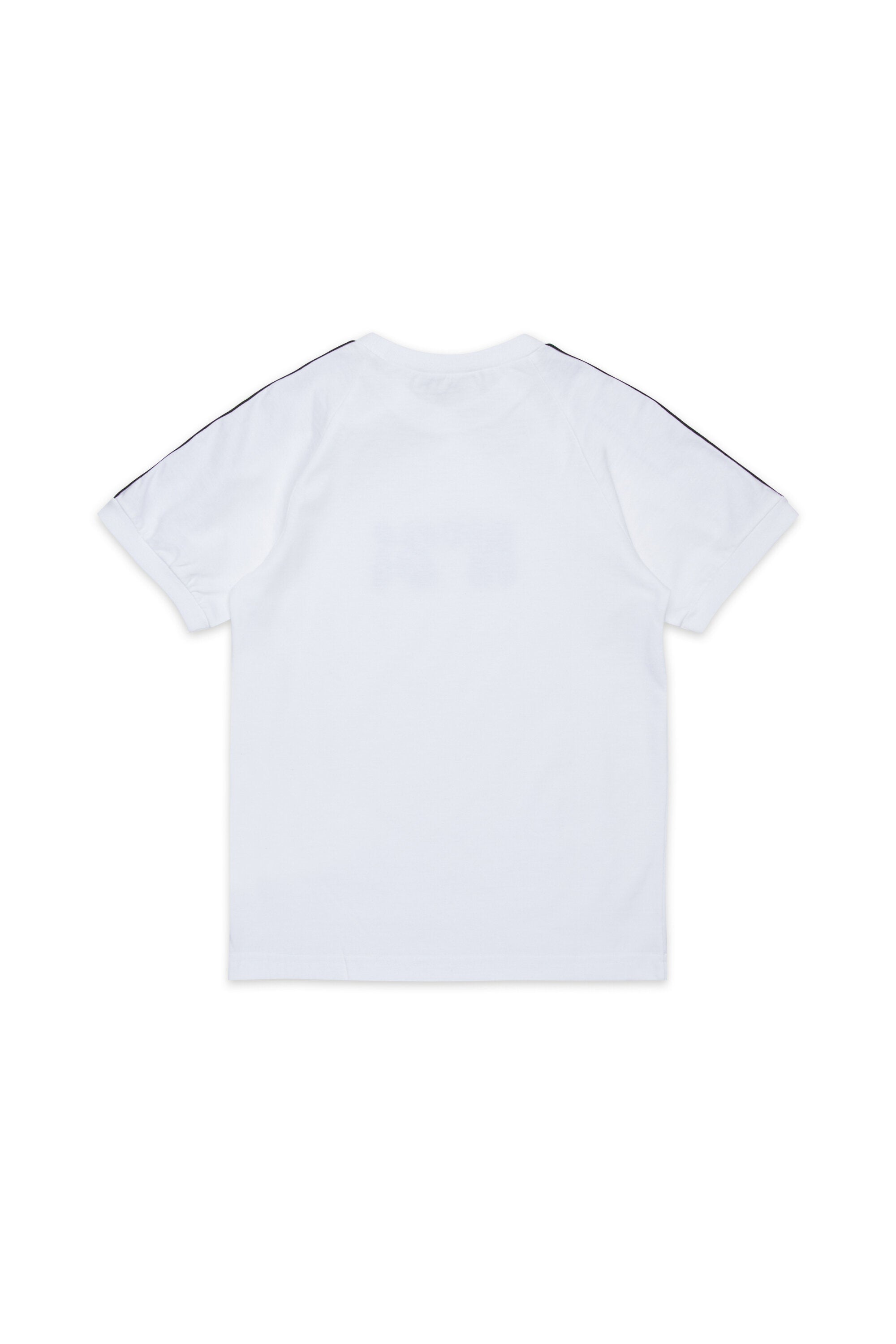 Camiseta de jersey con bandas multicolores