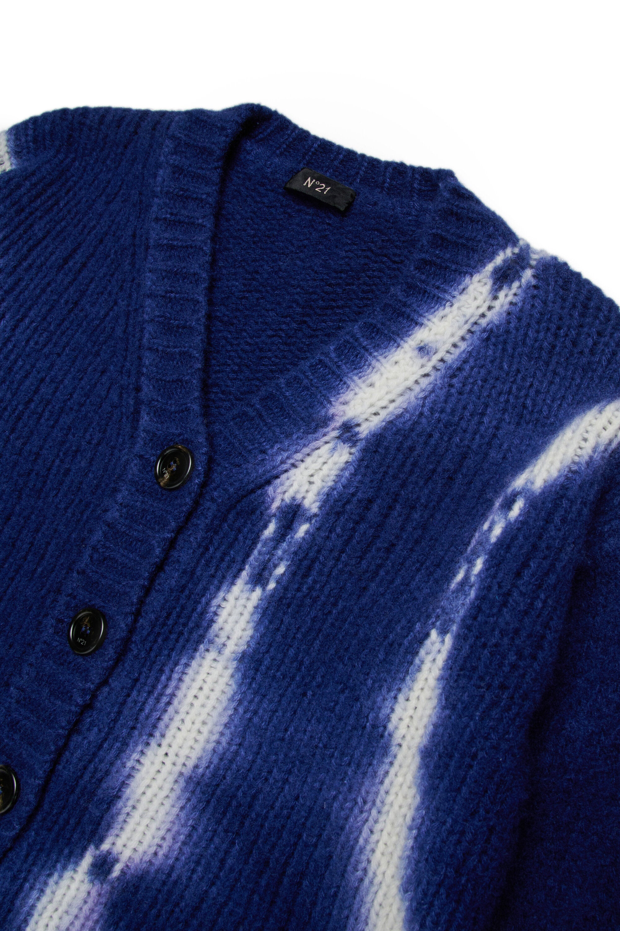 Cárdigan de lana tie-dye