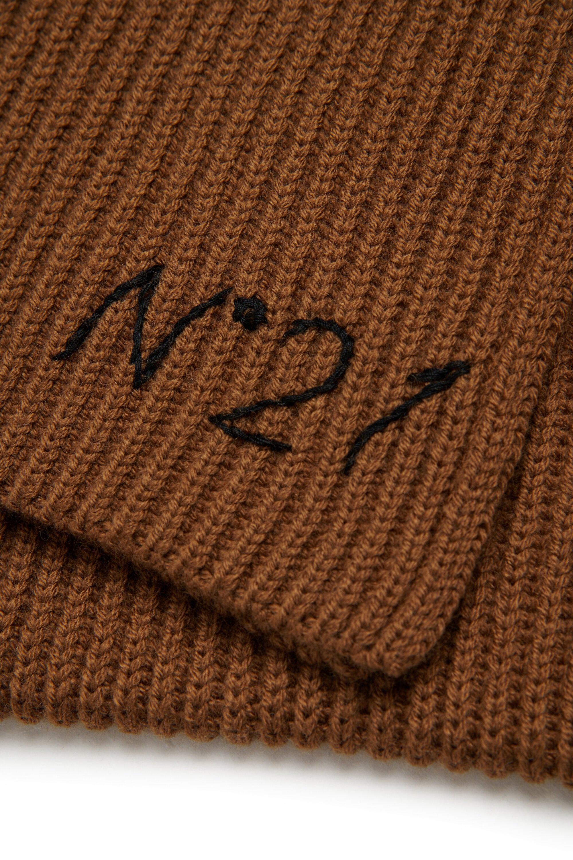 Bufanda en mezcla de lana con logotipo