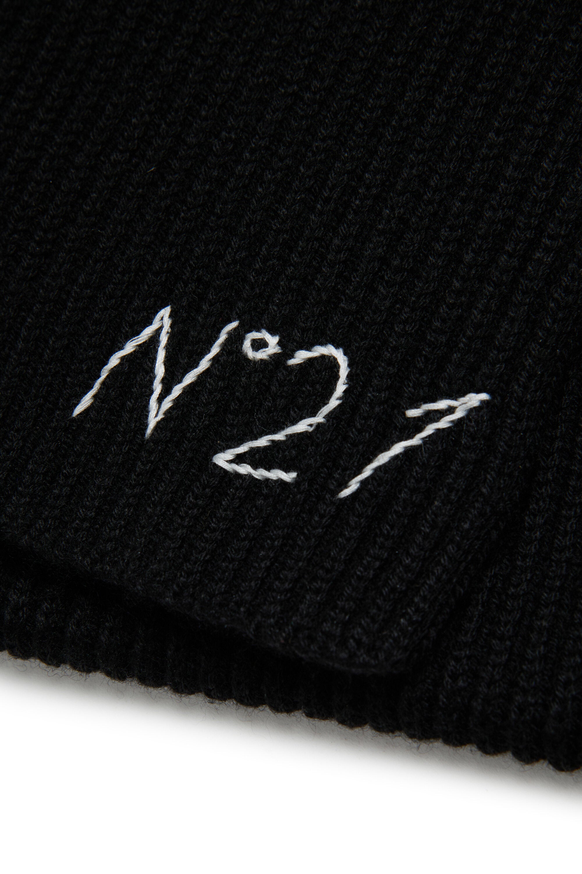 Bufanda en mezcla de lana con logotipo