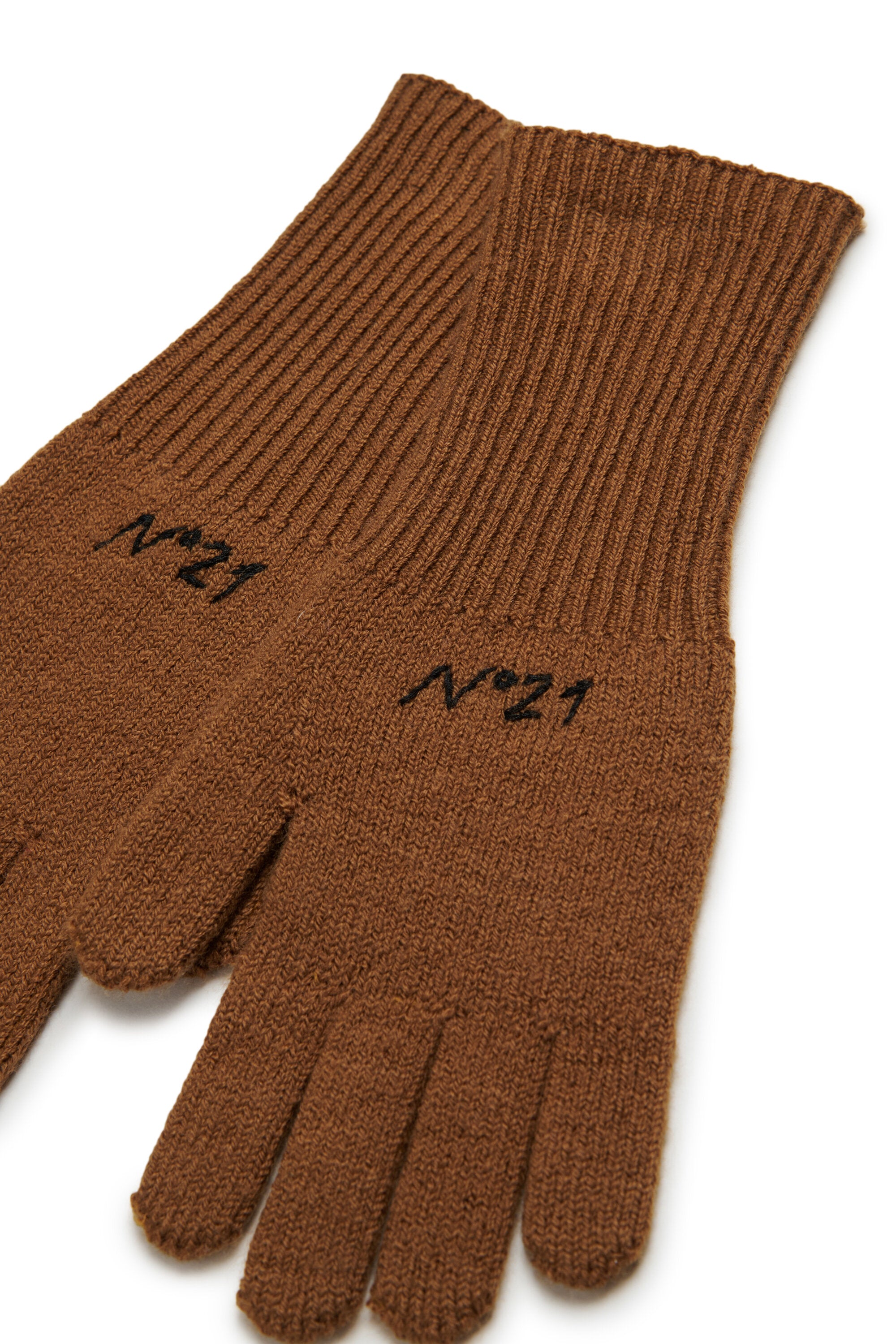 Guantes de lana con logotipo