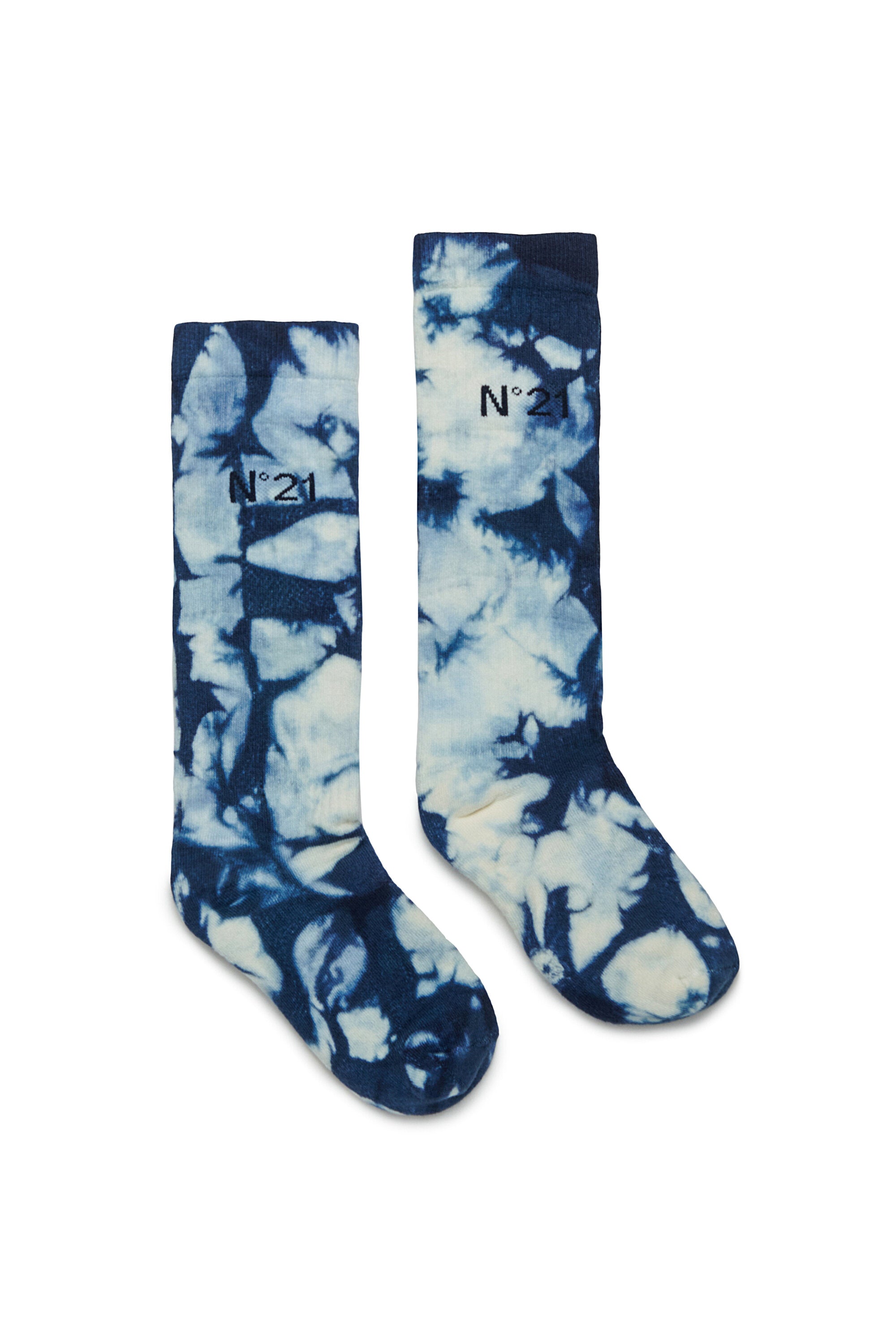 Cotton blend tie-dye socks