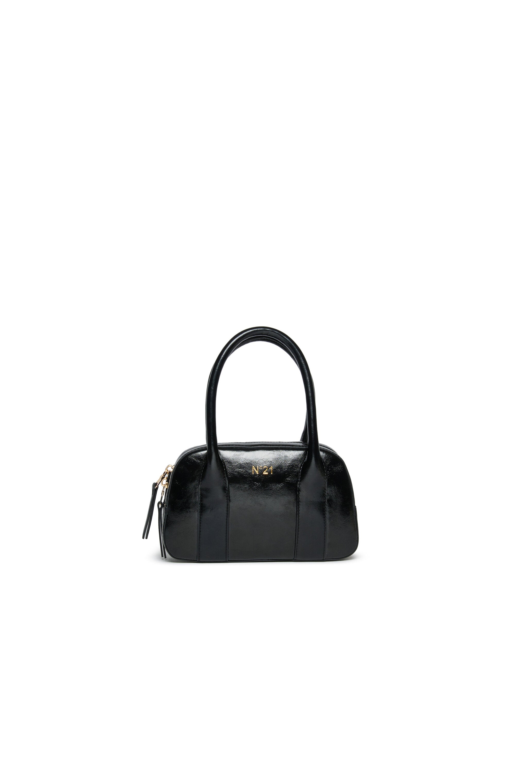 Bolso satchel en tejido revestido