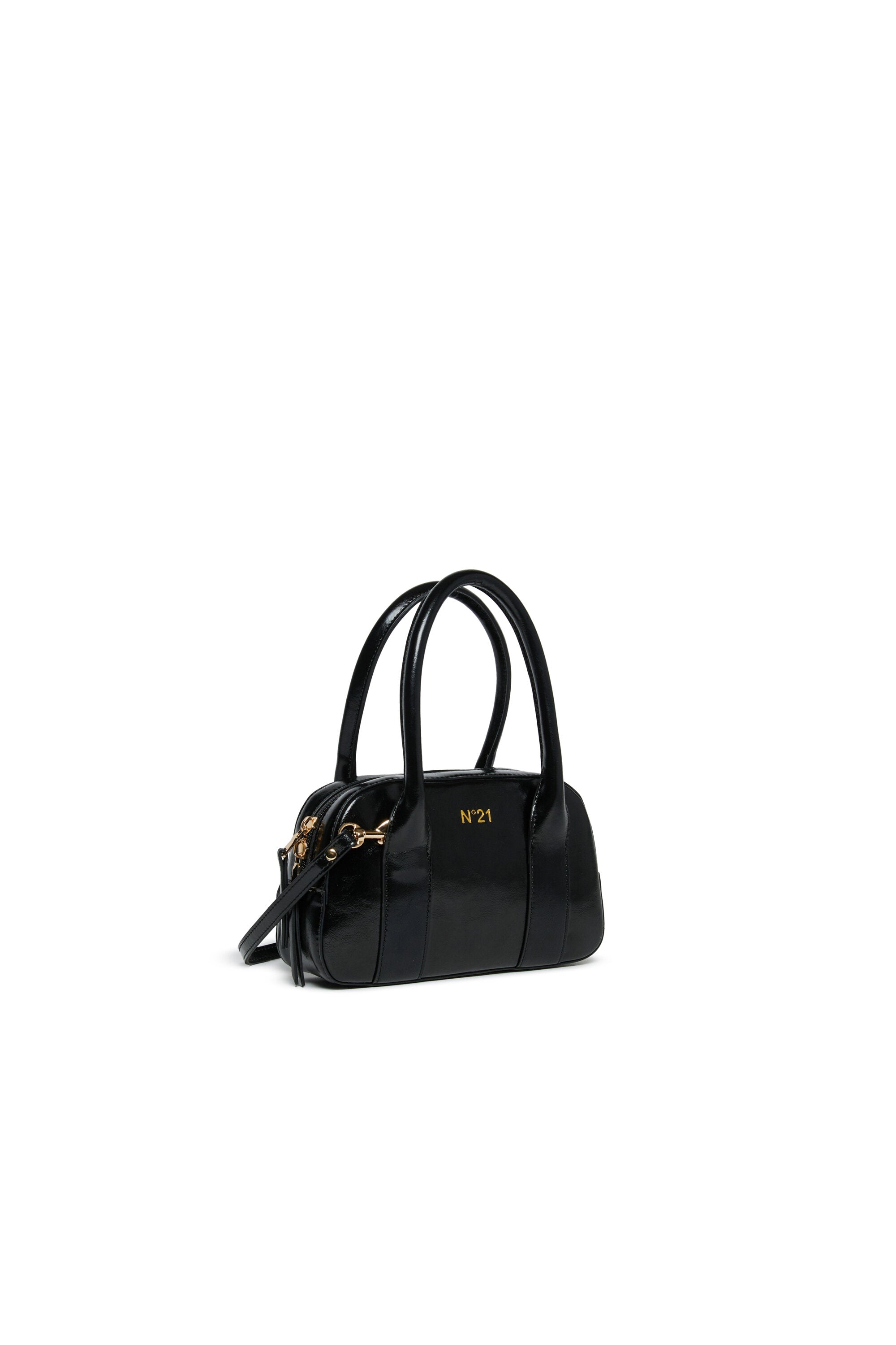 Bolso satchel en tejido revestido