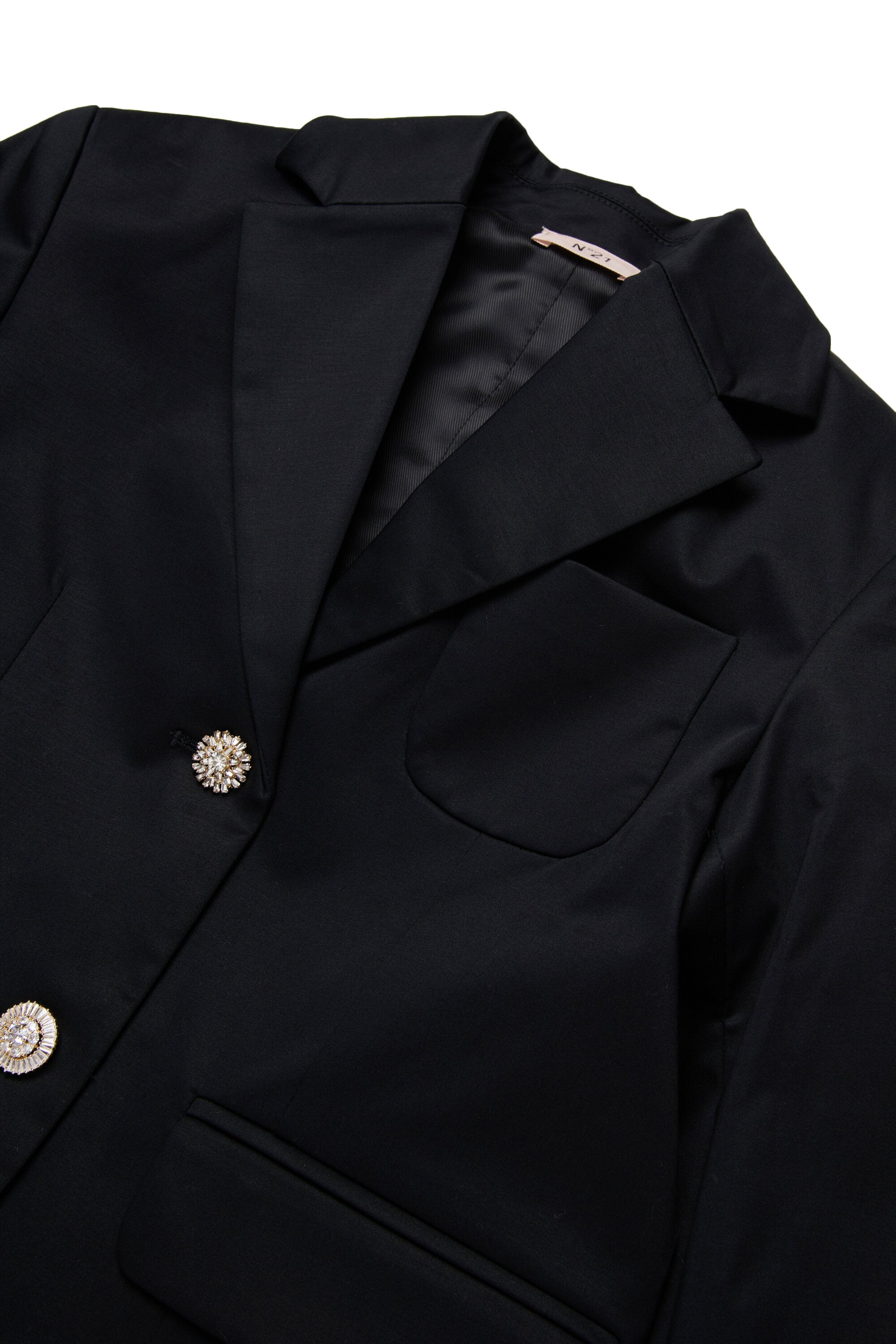 Blazer jacket with jeweled details