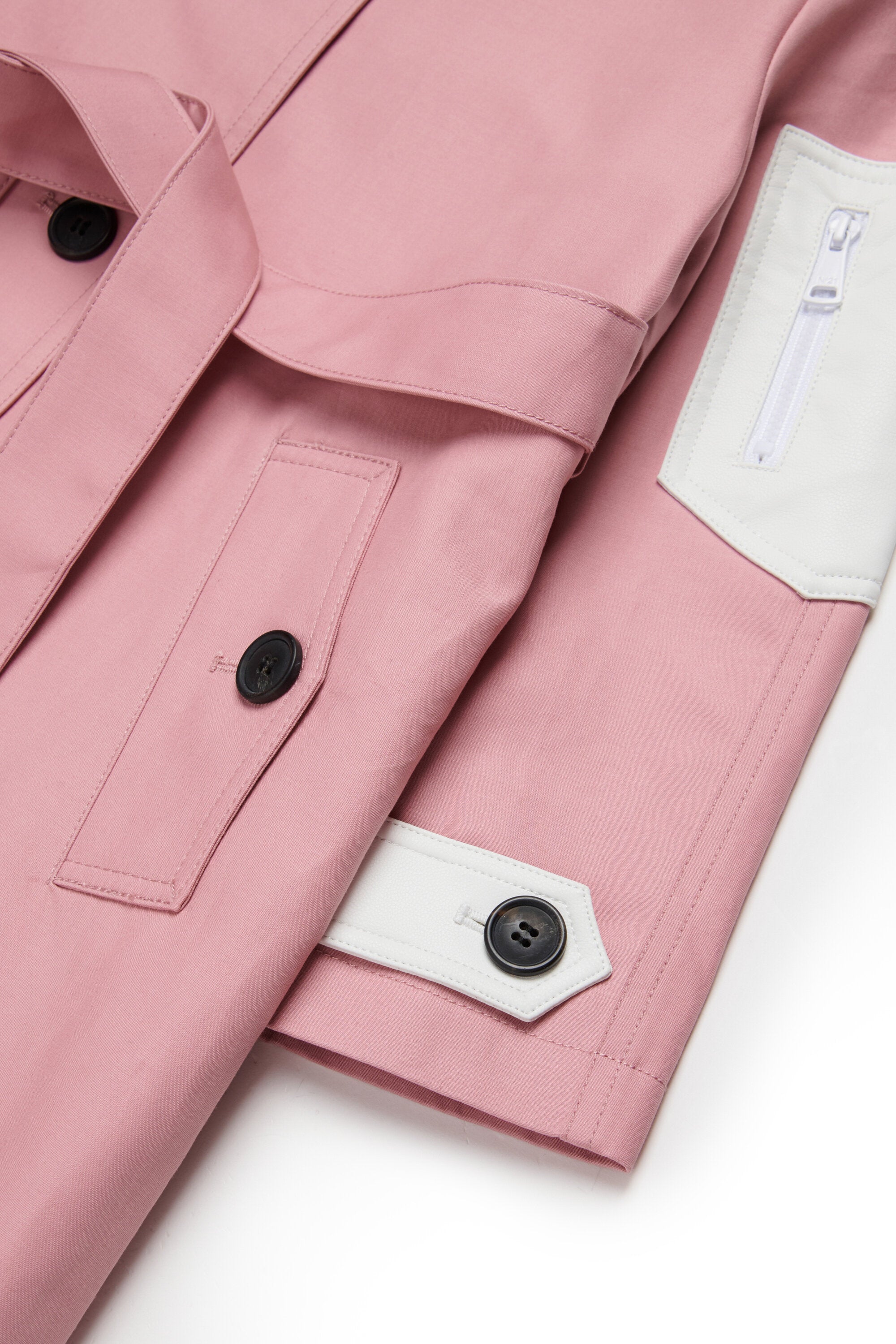 Trench jacket with logo