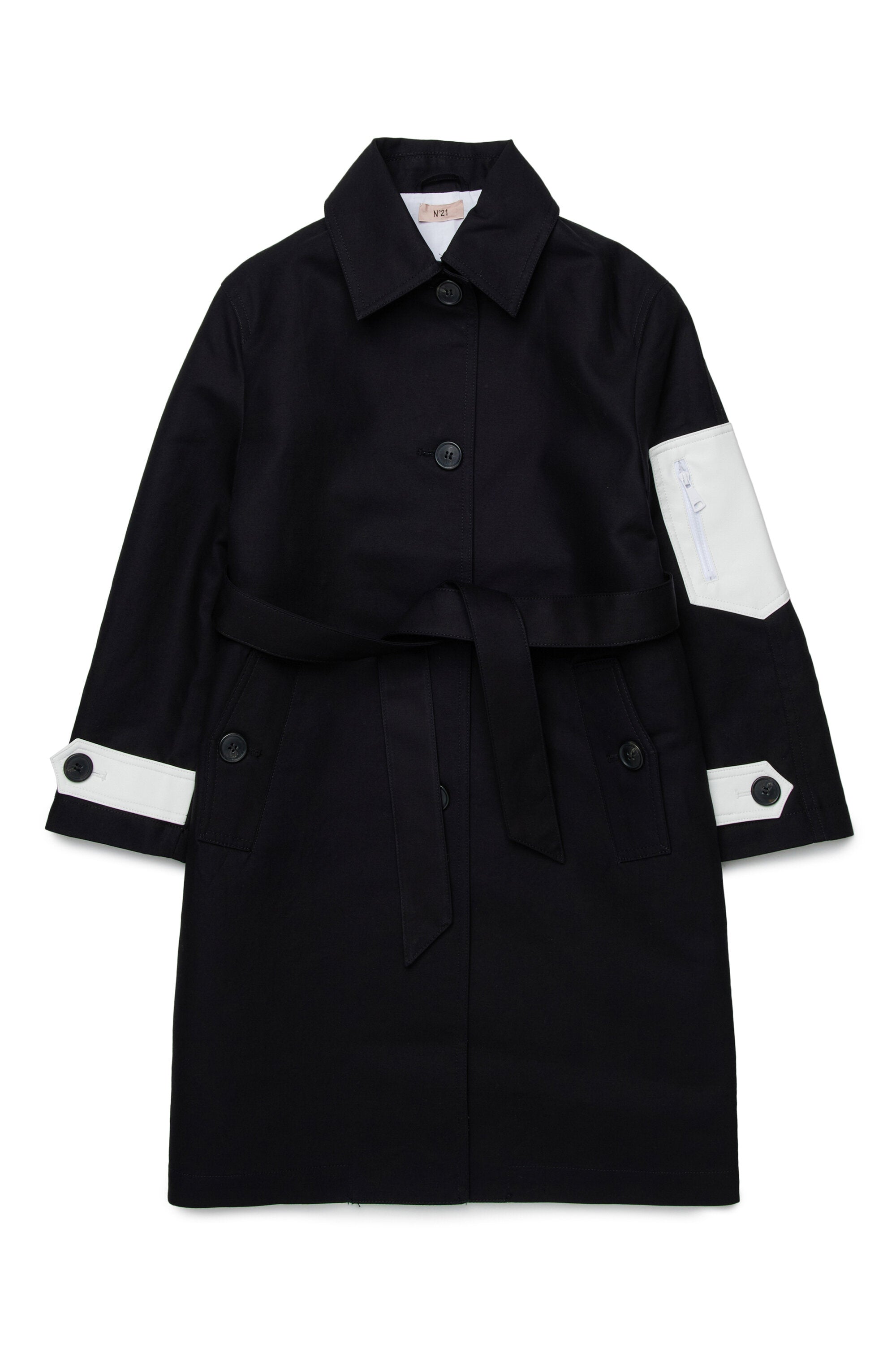 Trench jacket with logo