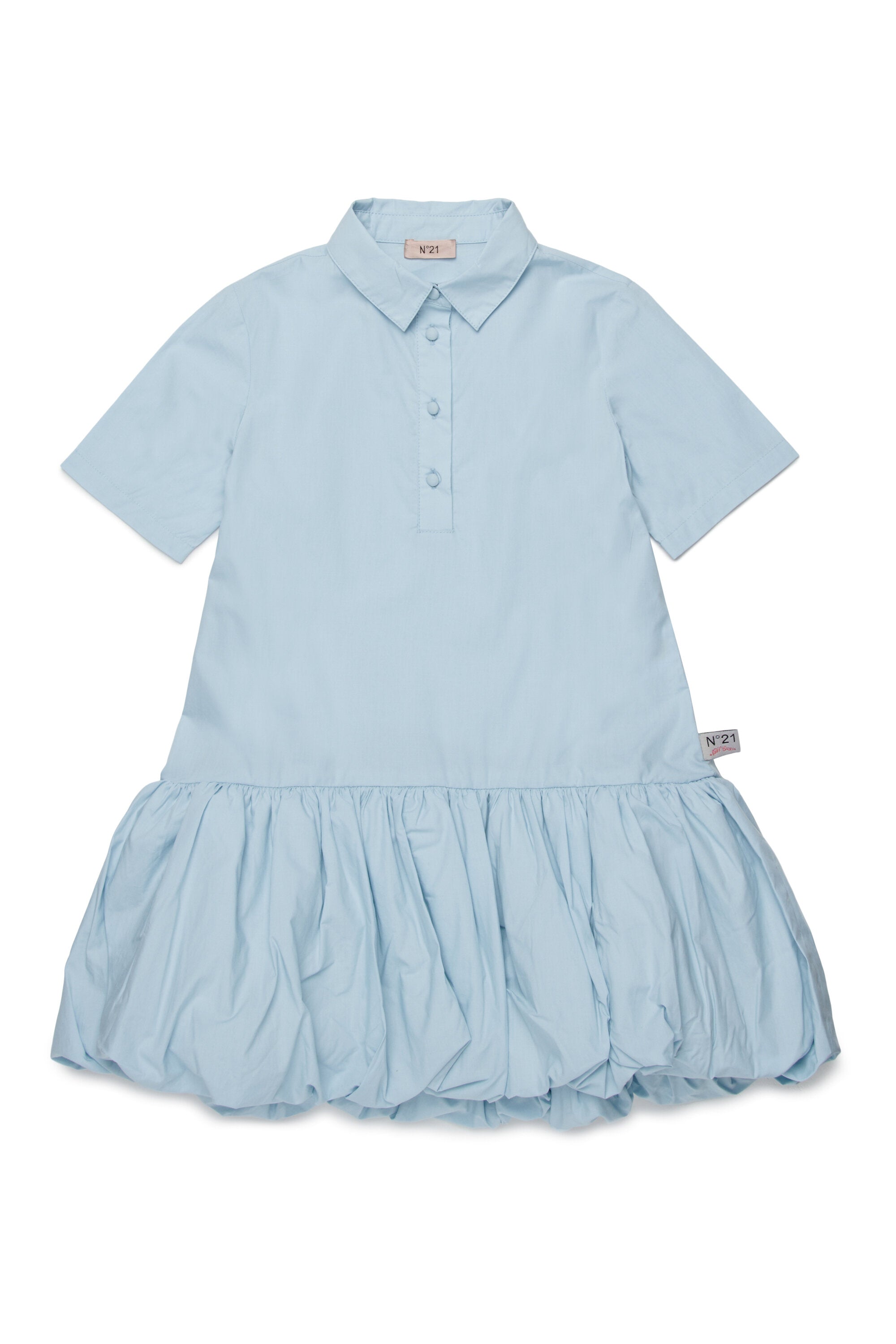 Shirt dress with logo